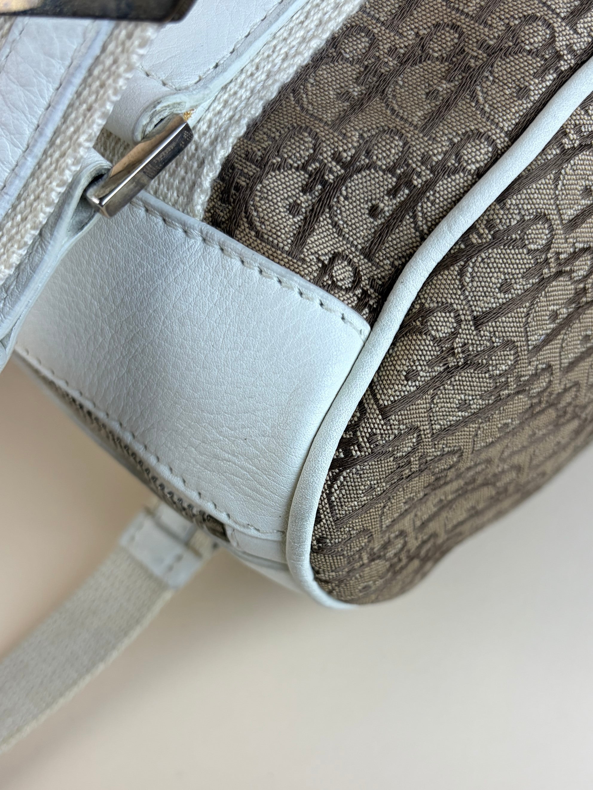 Christian Dior Bicolor Diorissimo Bowler Bag