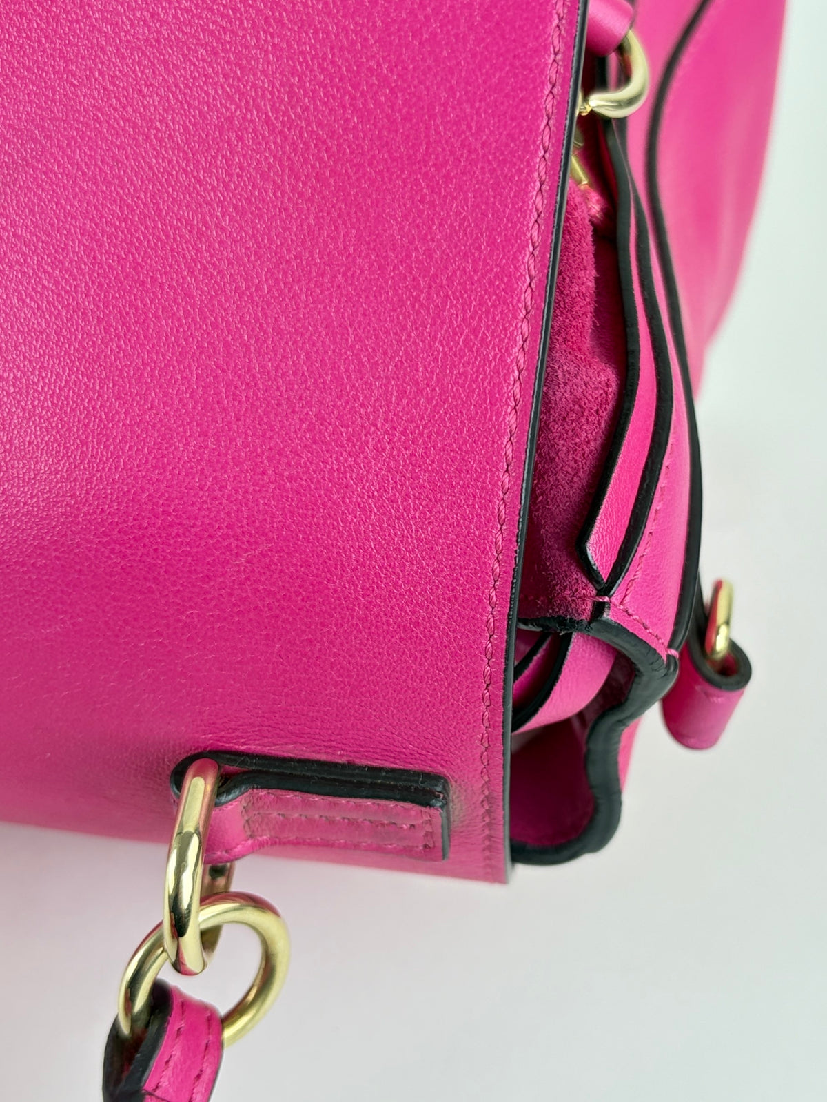 Chloe fushia leather small Faye