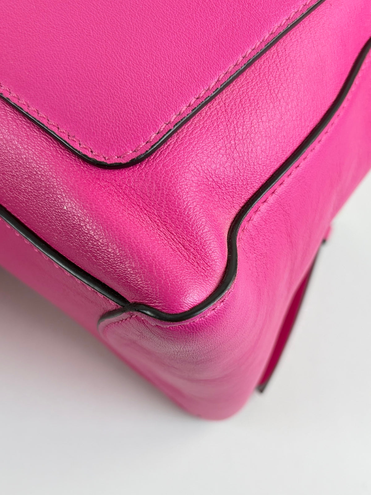 Chloe fushia leather small Faye