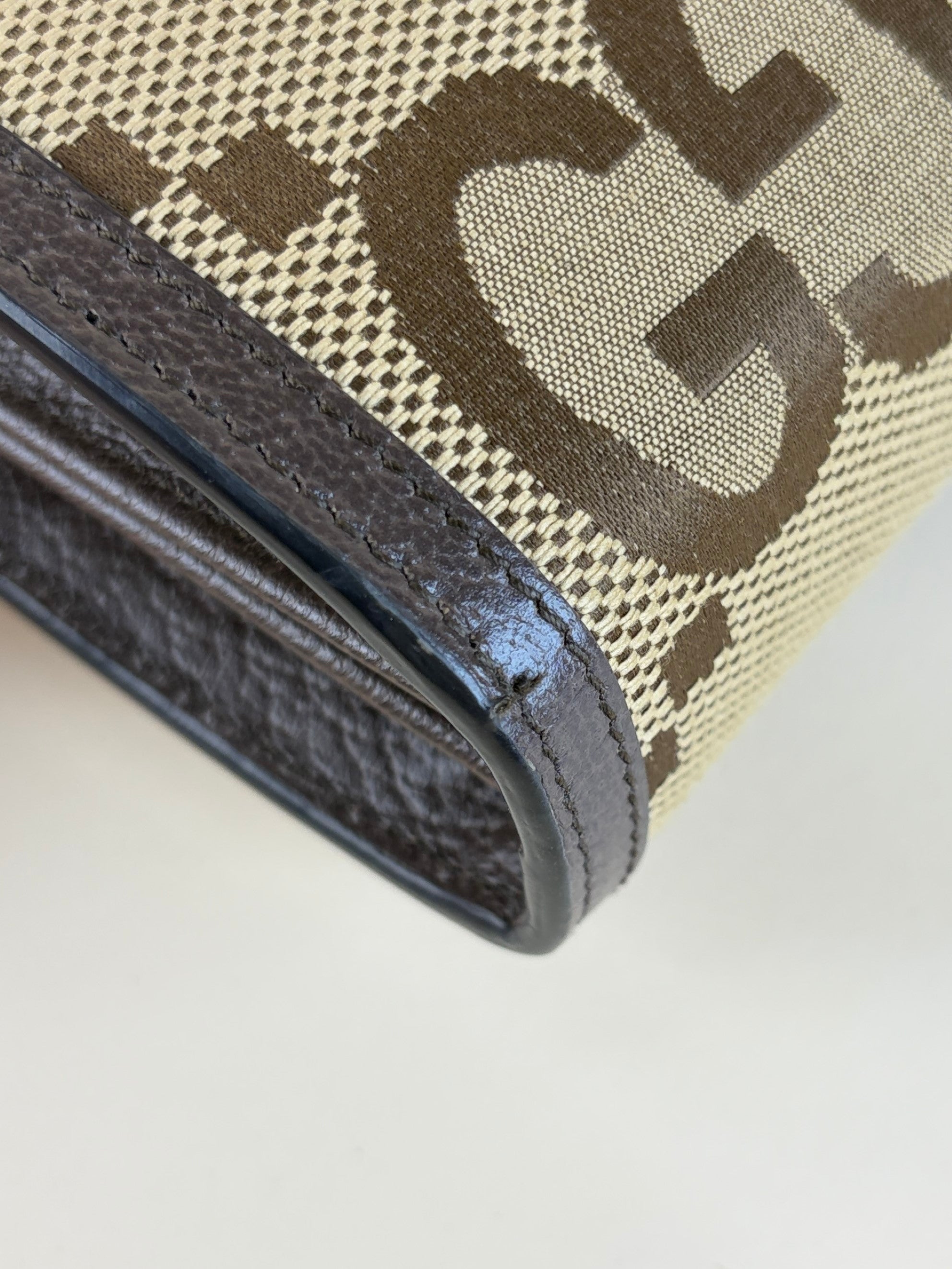 Gucci Tricolor Monogram GG Jumbo Dionysus Mini Chain Wallet