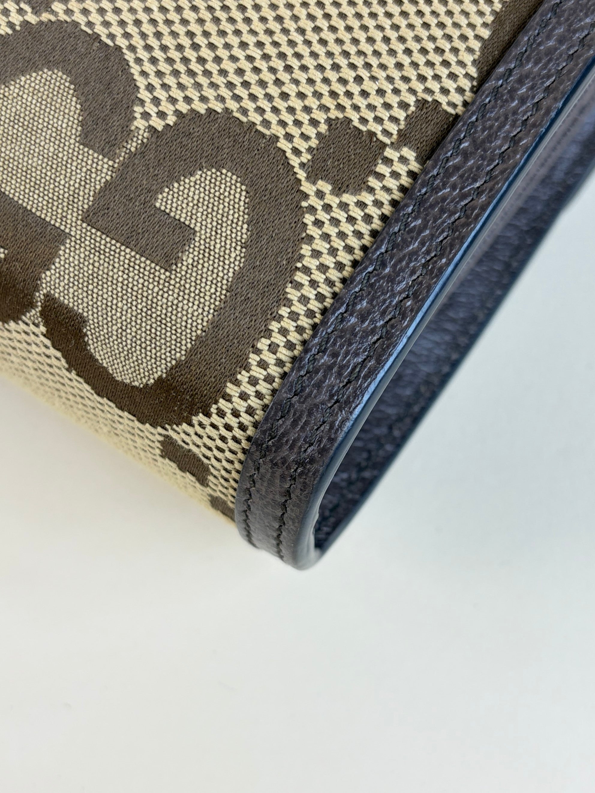 Gucci Tricolor Monogram GG Jumbo Dionysus Mini Chain Wallet