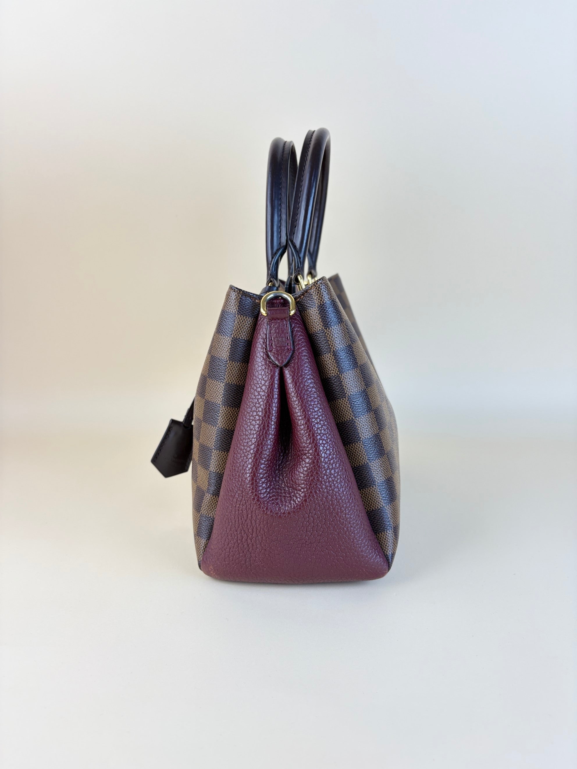 Louis Vuitton Damier Ebene Bordeaux Brittany Tote Bag with Strap