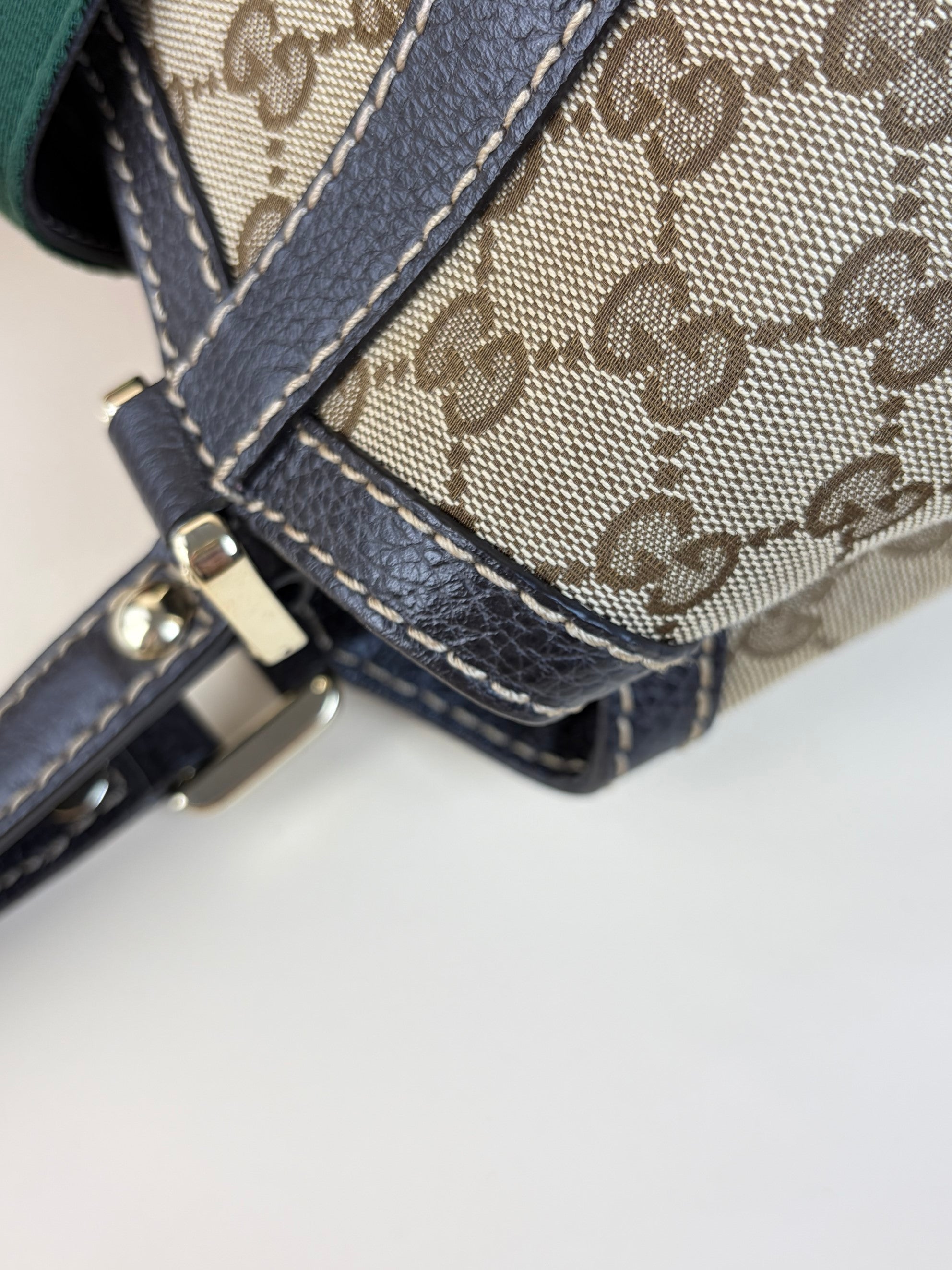 Gucci Tricolor GG Monogram New Ladies Web Tote Bag