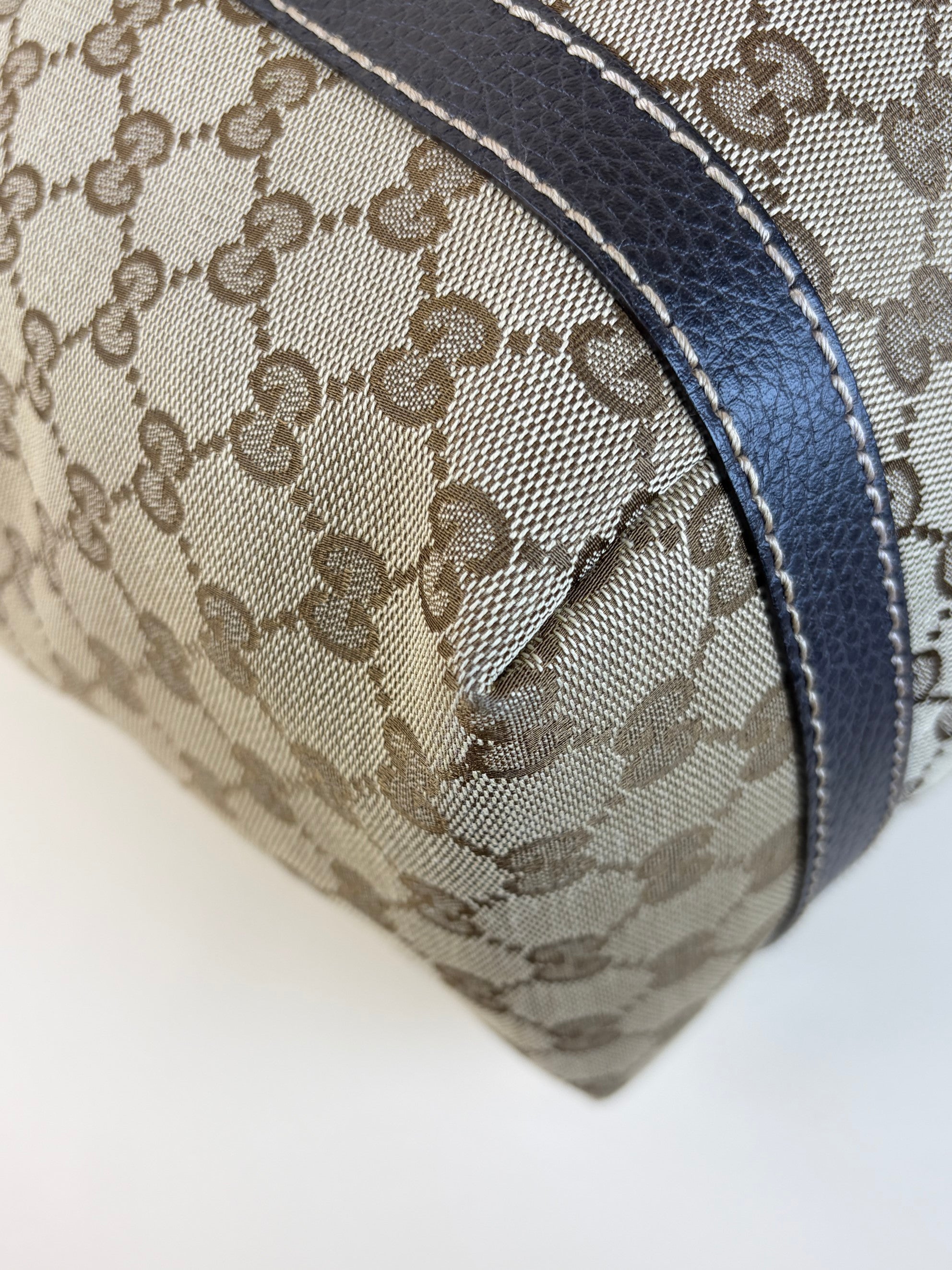 Gucci Tricolor GG Monogram New Ladies Web Tote Bag