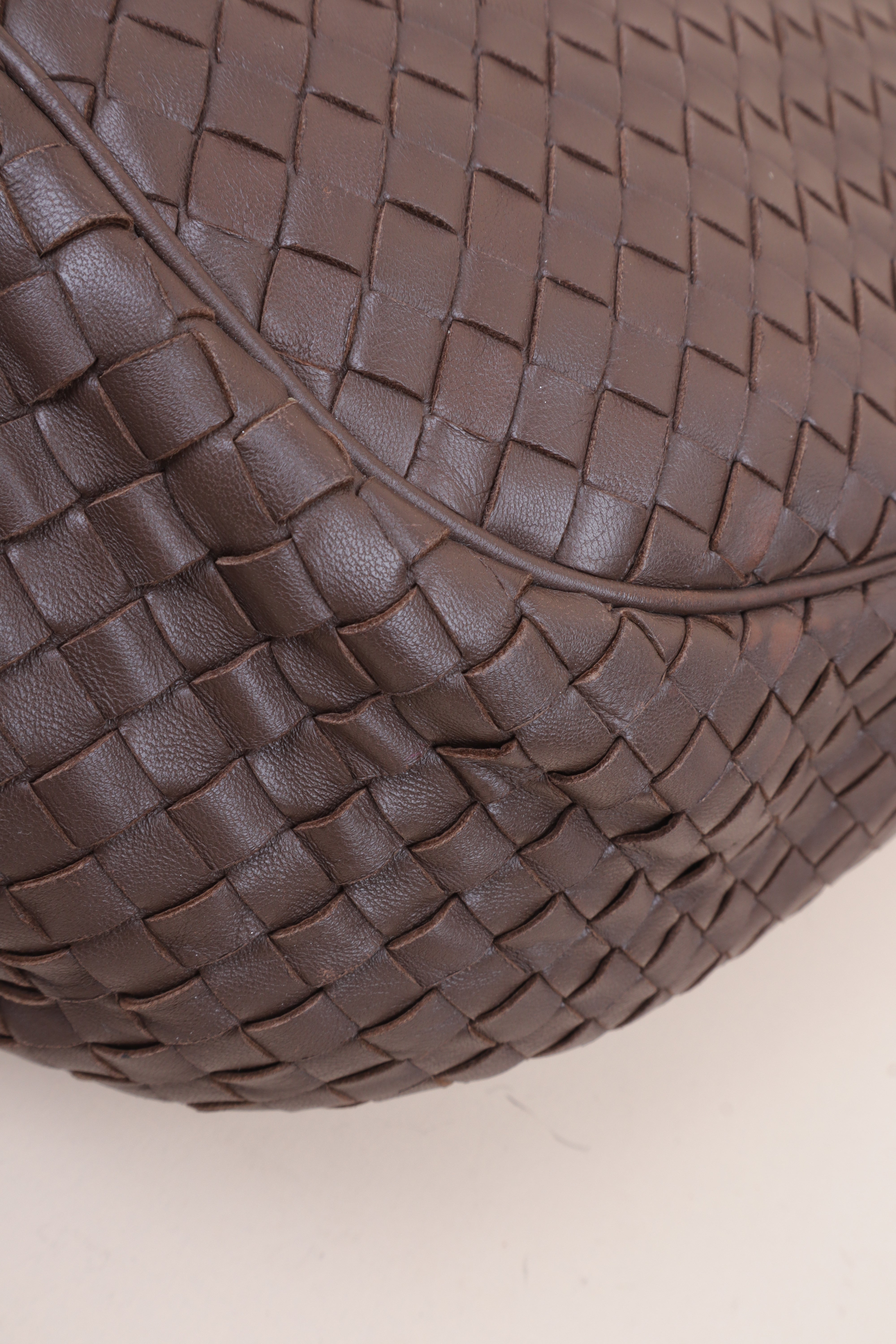 Bottega Veneta Brown Intrecciato Flap Messenger Small Crossbody Bag