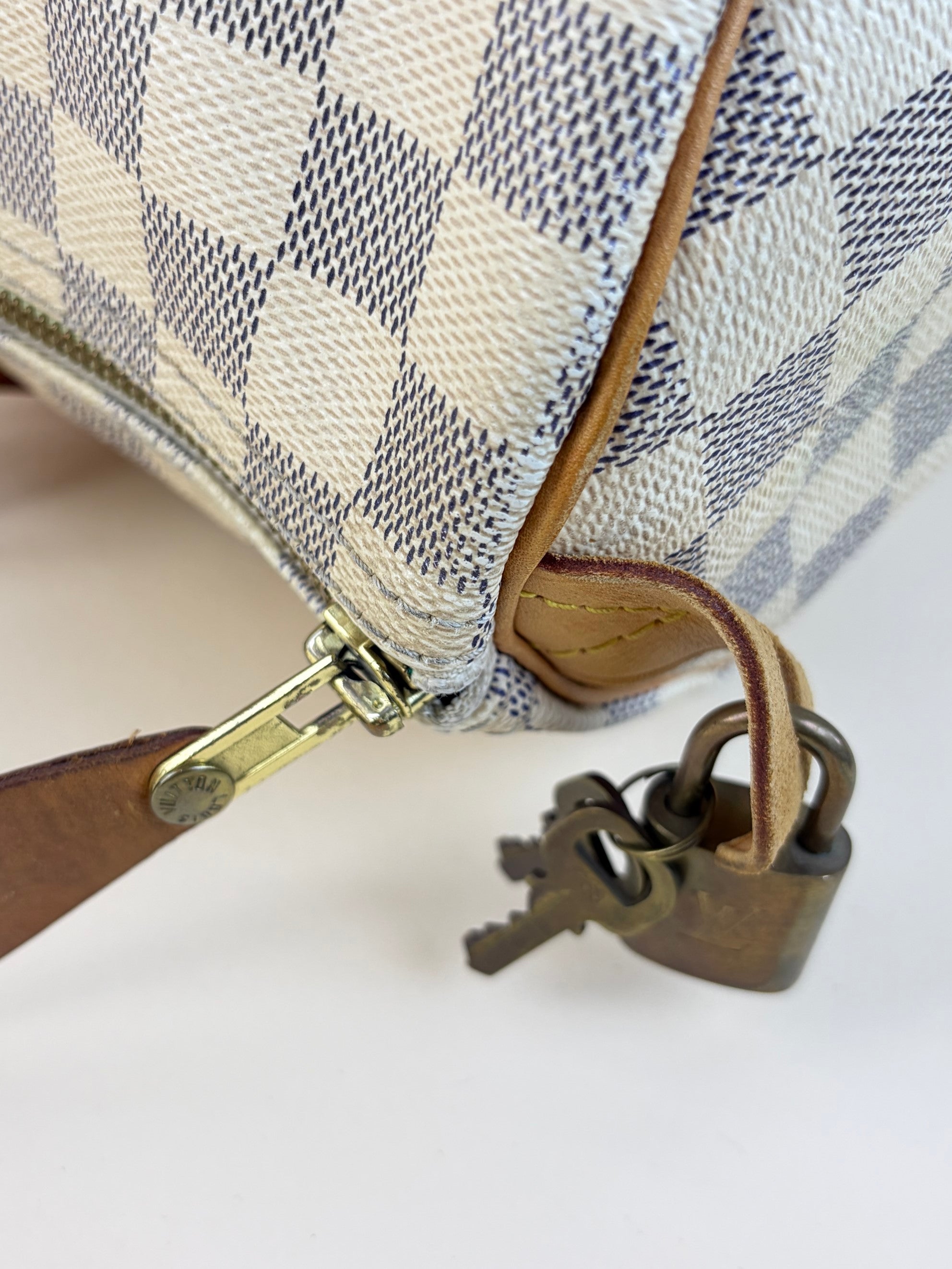 Louis Vuitton Damier Azur Speedy 35 Bag