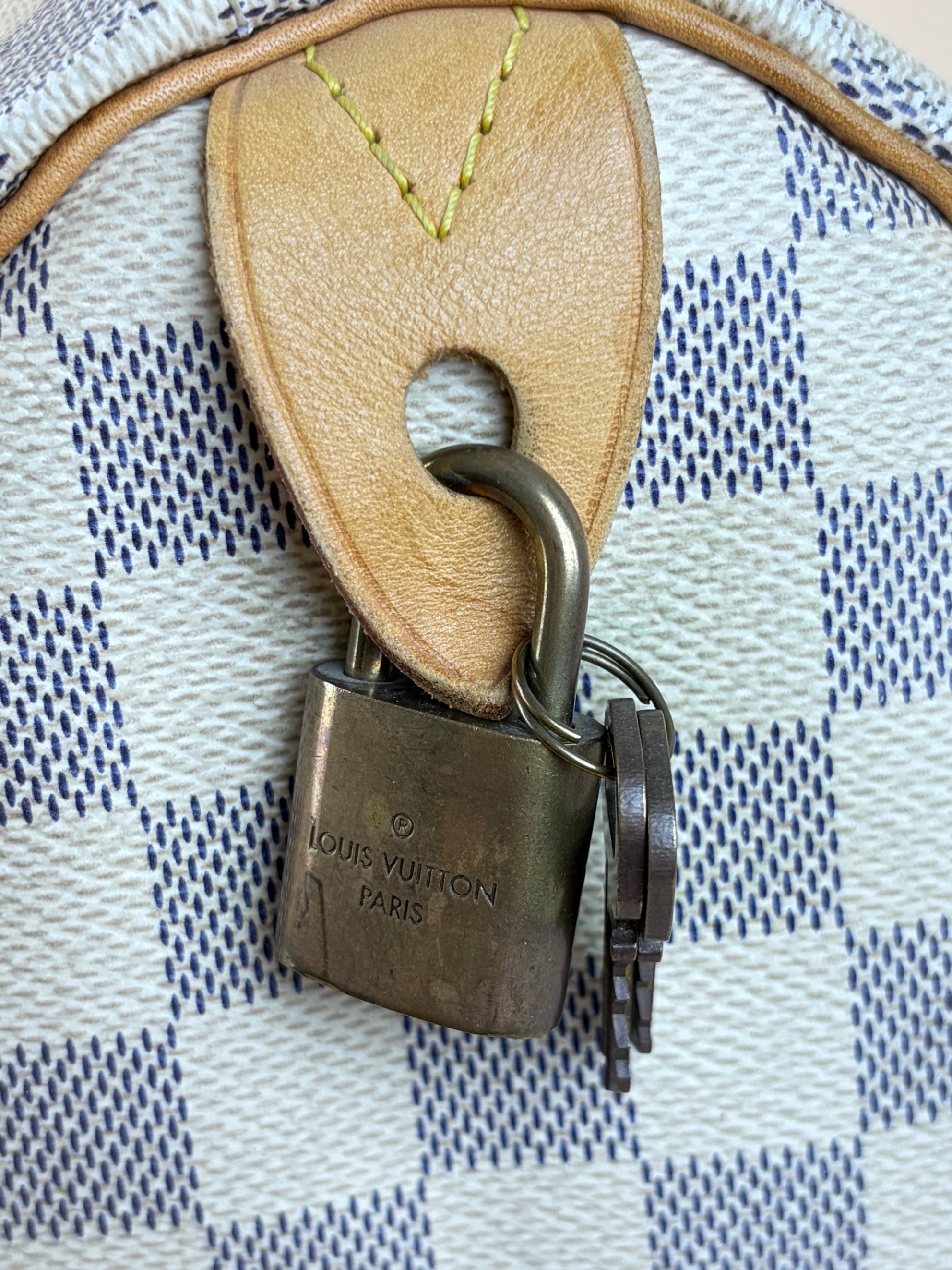 Louis Vuitton Damier Azur Speedy 35 Bag