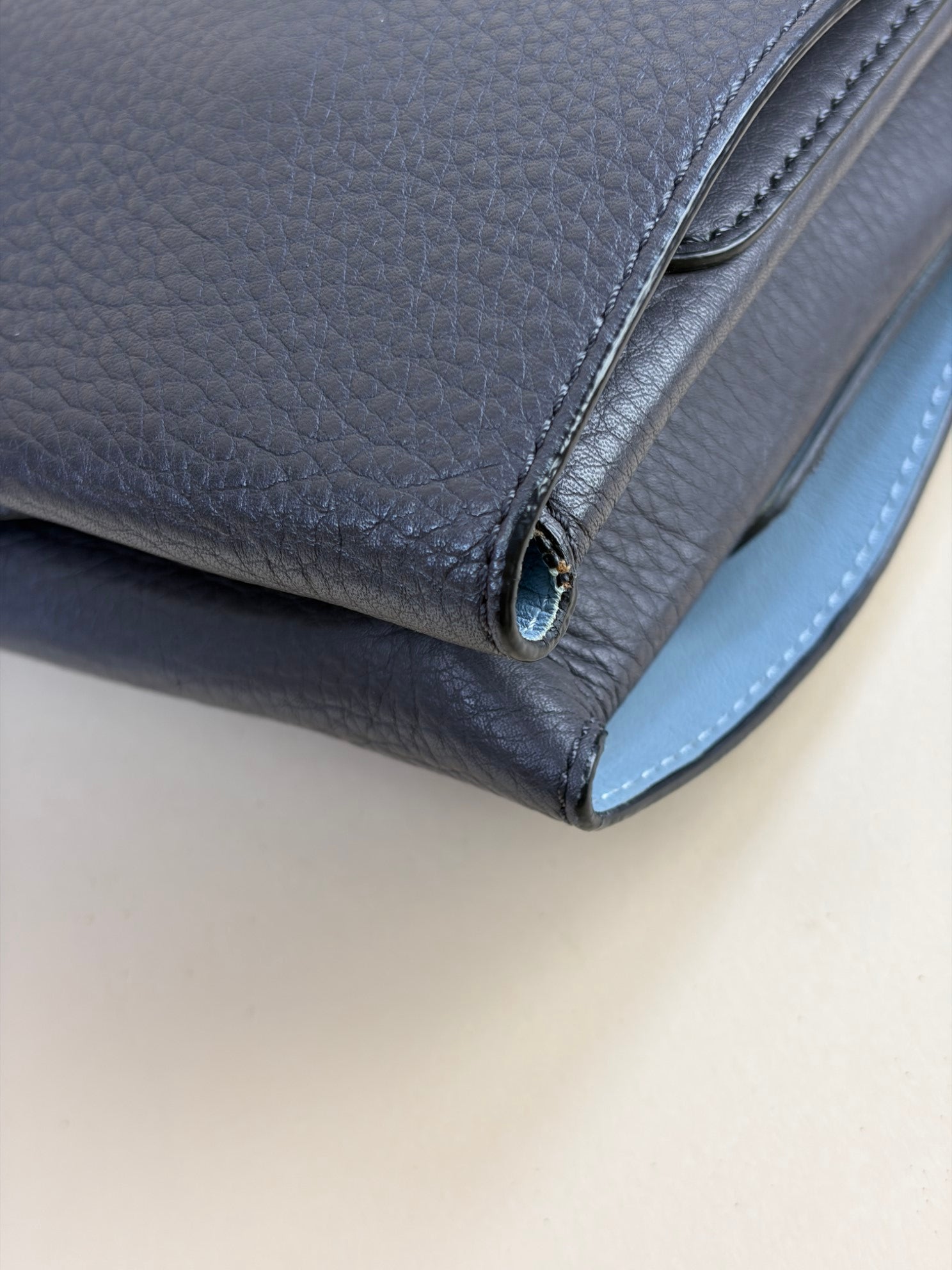 Burberry Grey Double Side Envelope Crossbody Bag