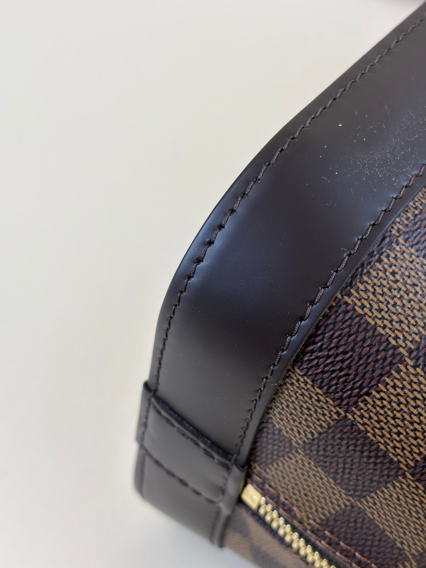 Louis Vuitton Damier Ebene Alma PM Tote Bag