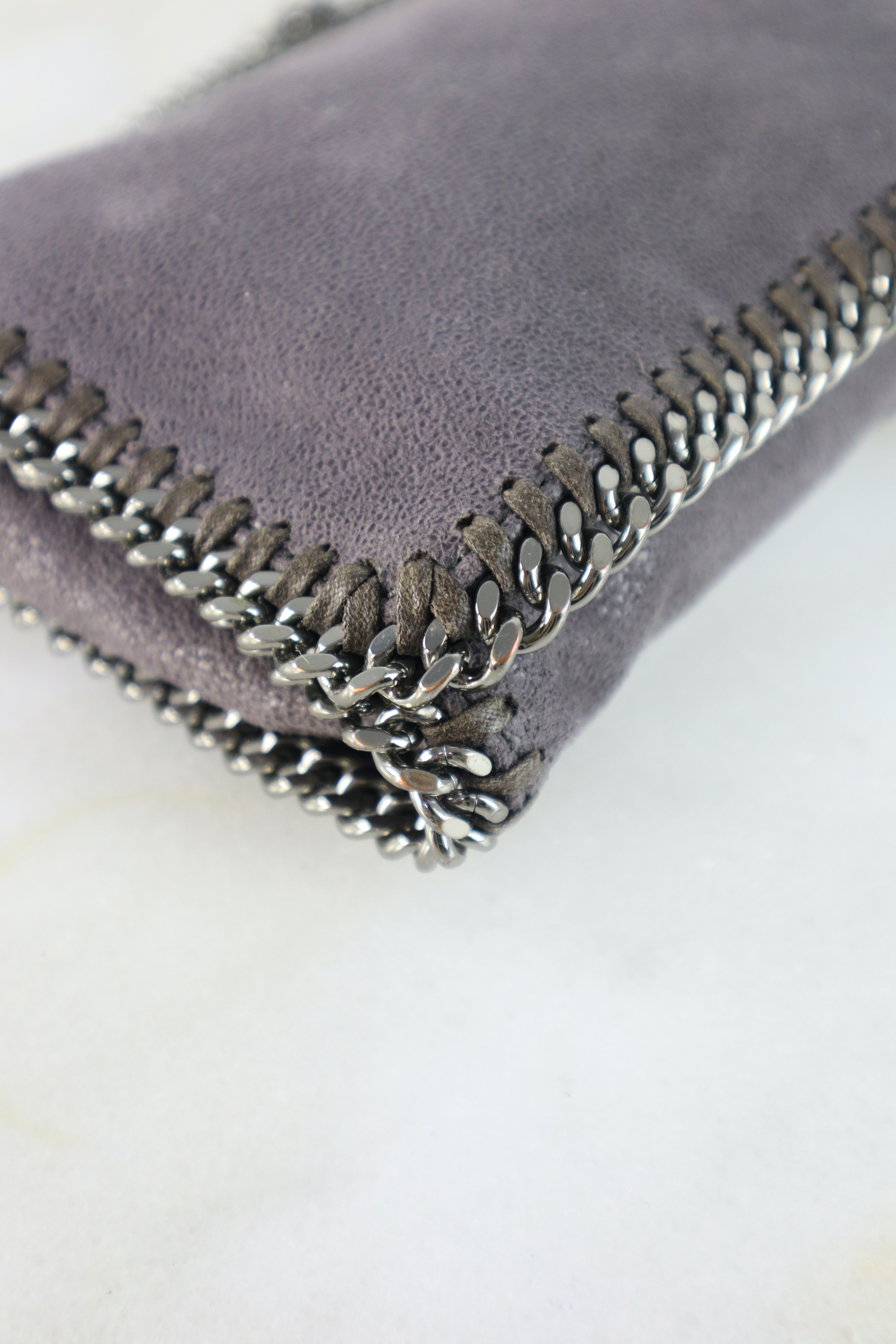 Stella Mccartney Purple Shaggy Deer Falabella Bag