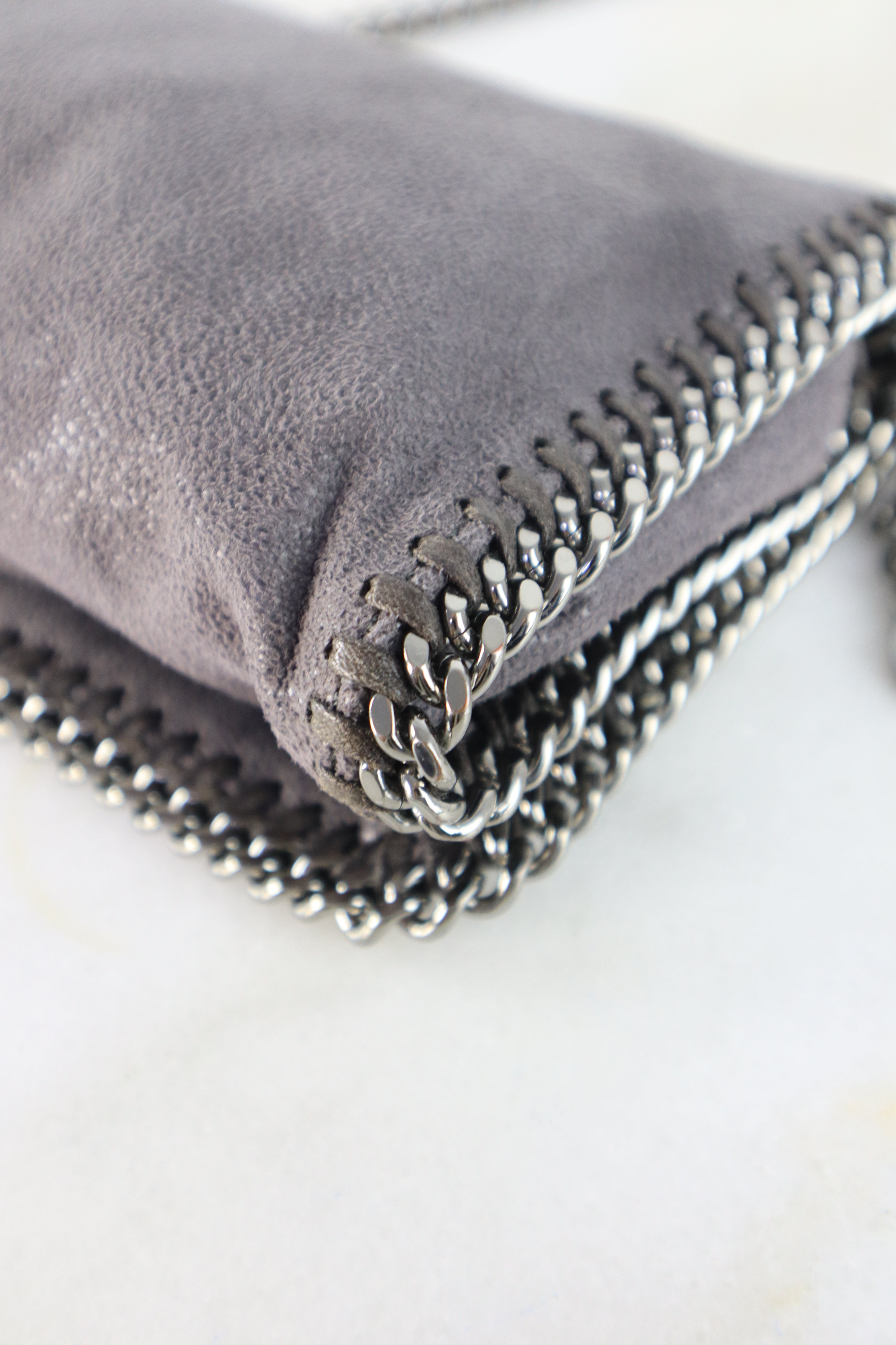 Stella Mccartney Purple Shaggy Deer Falabella Bag