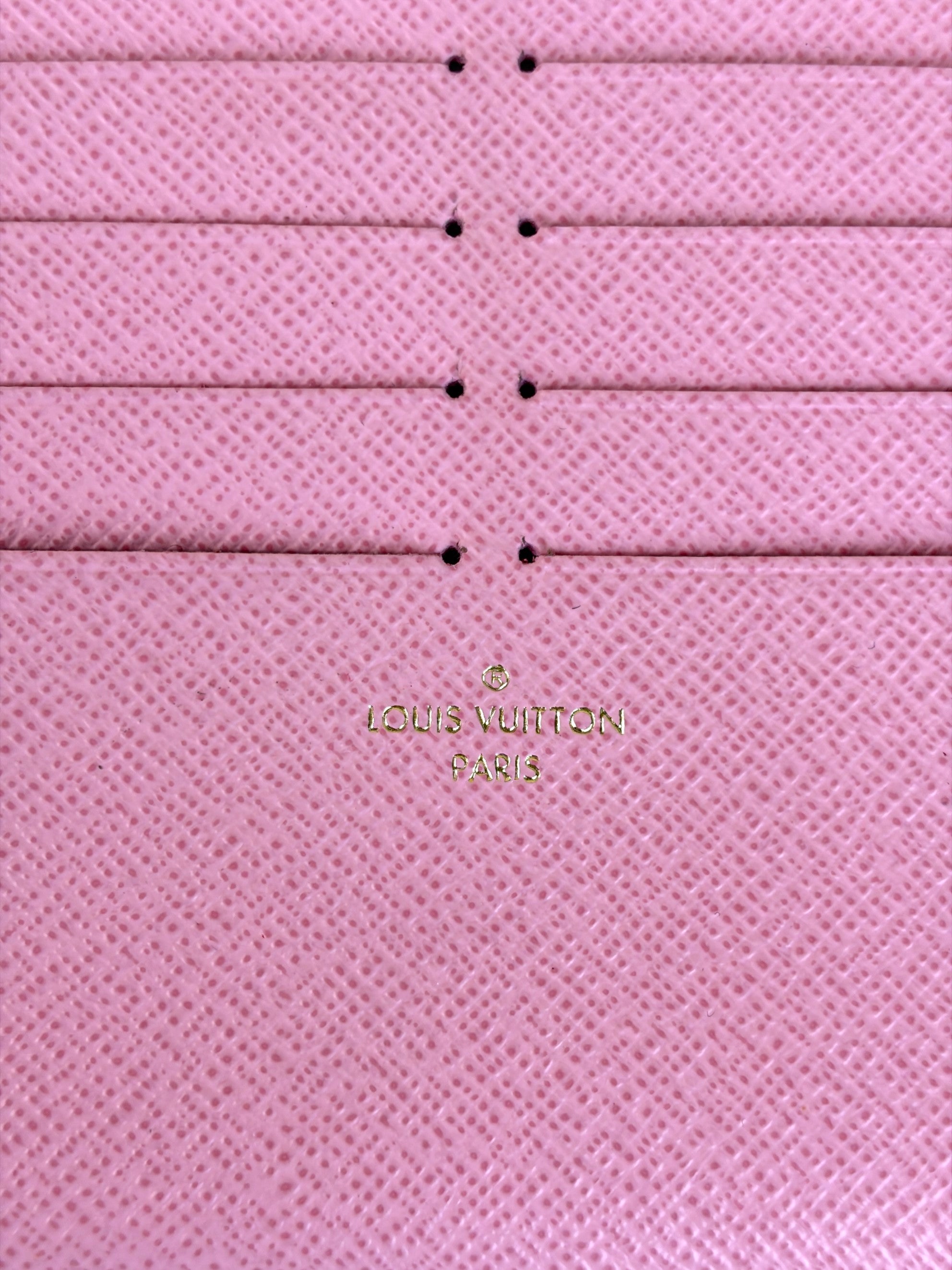 Louis Vuitton Rose Ballerine Felicie Card Holder Insert