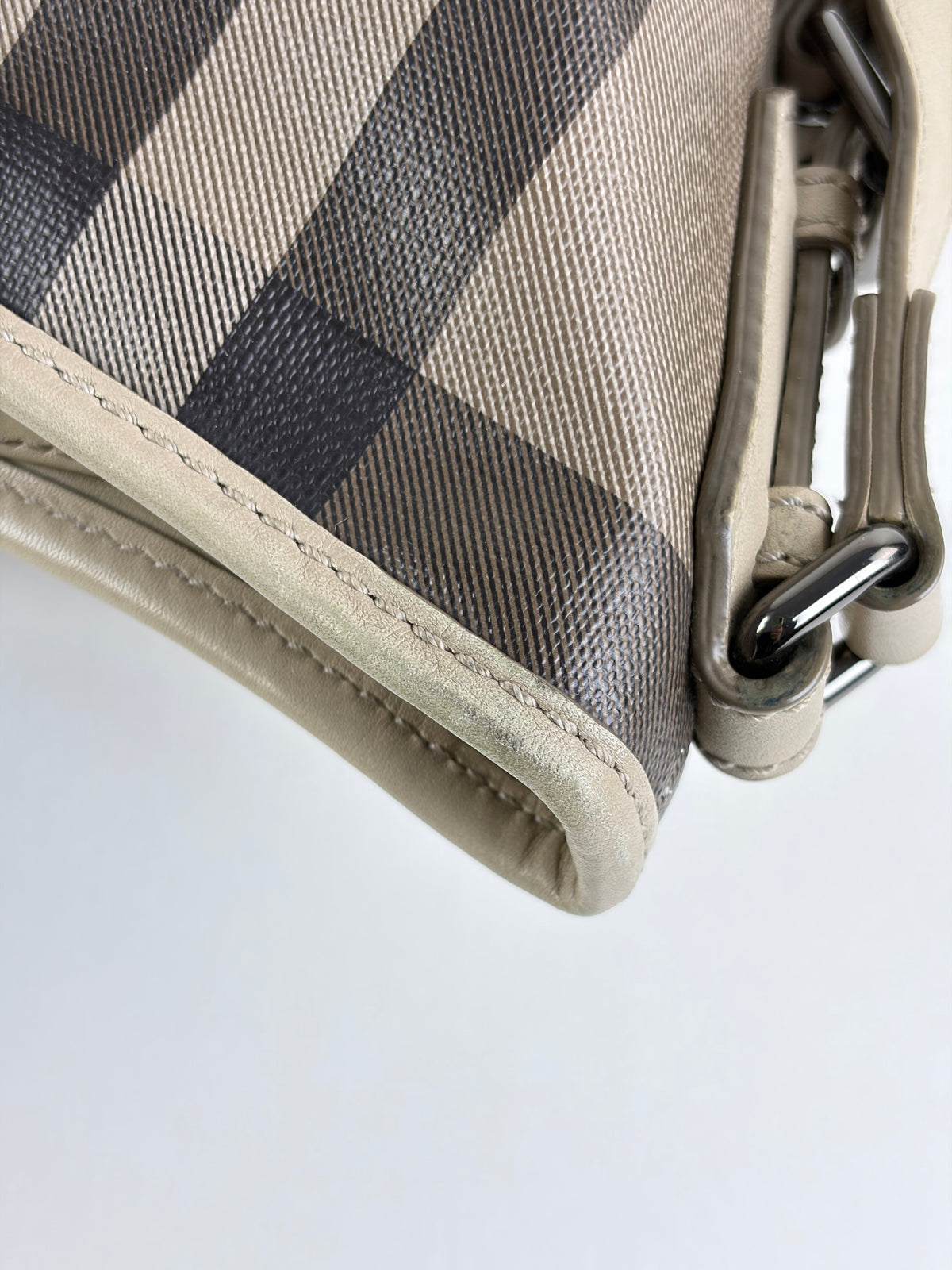 Burberry smoked trench coated canvas Hartham crossbody bag