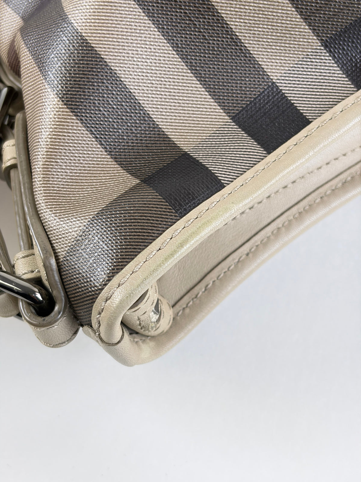 Burberry smoked trench coated canvas Hartham crossbody bag