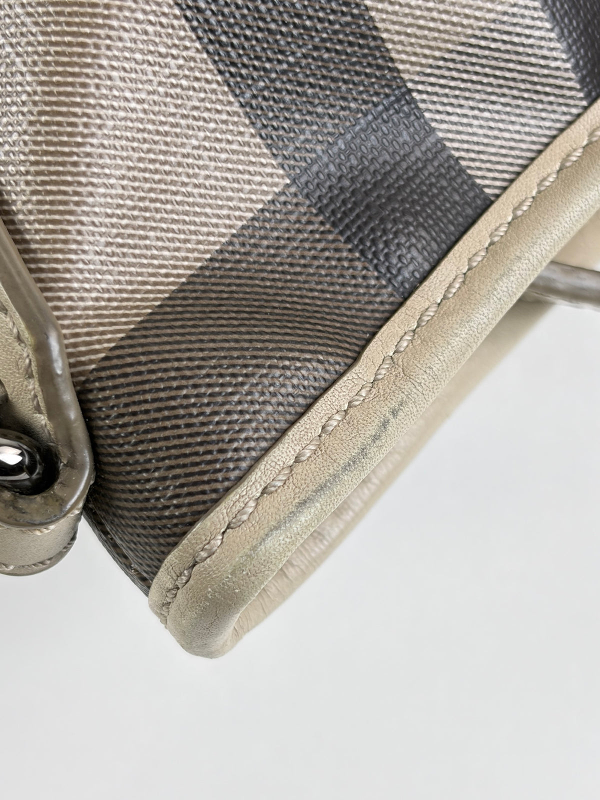 Burberry smoked trench coated canvas Hartham crossbody bag