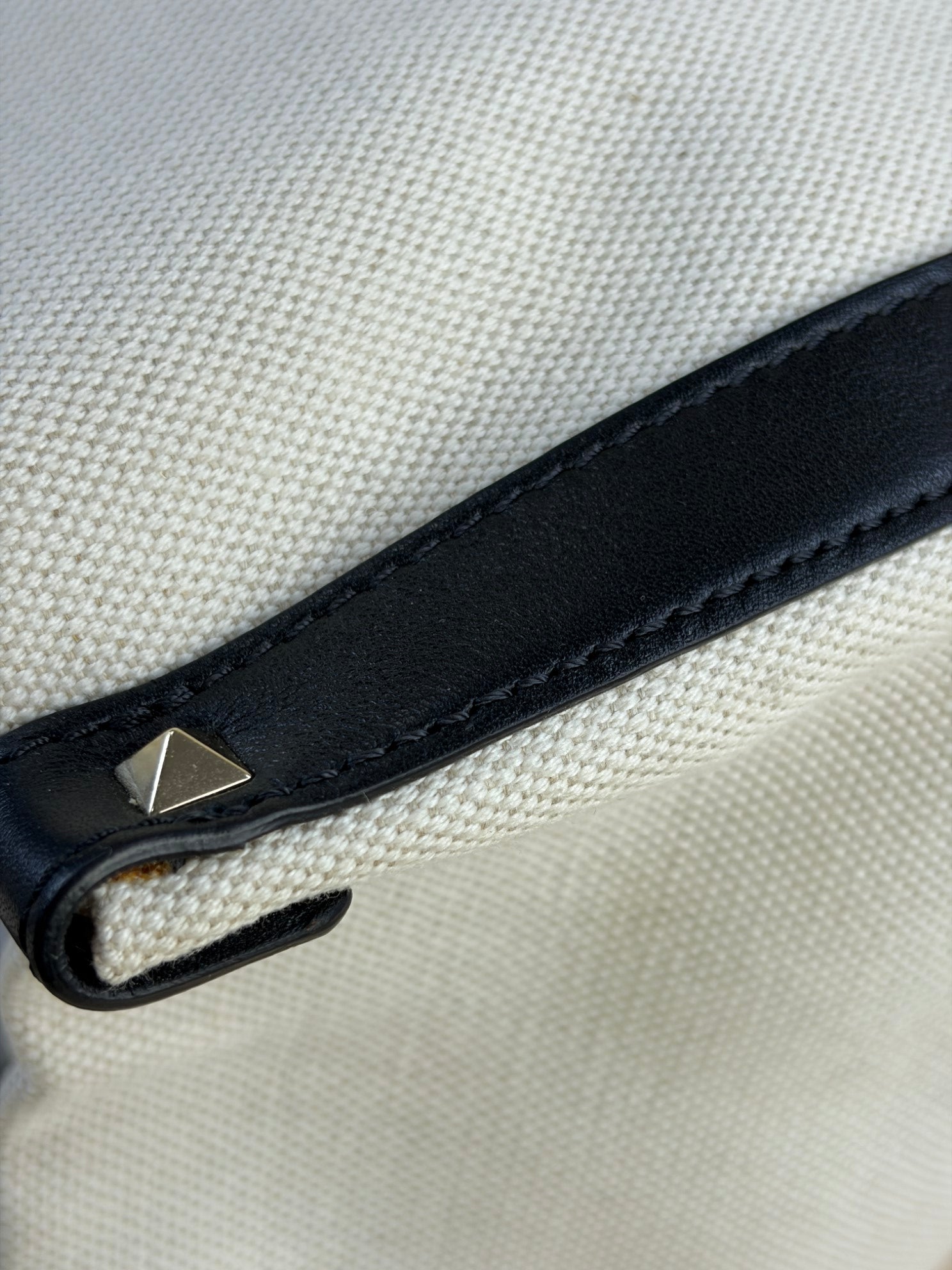 Valentino Bicolor VLTN Print Rockstud Tote Bag