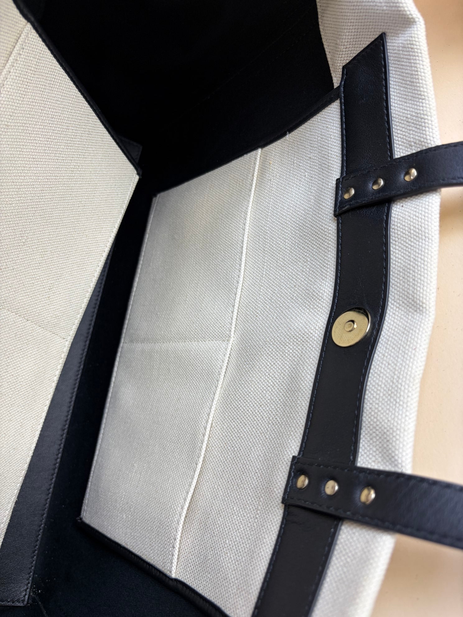 Valentino Bicolor VLTN Print Rockstud Tote Bag