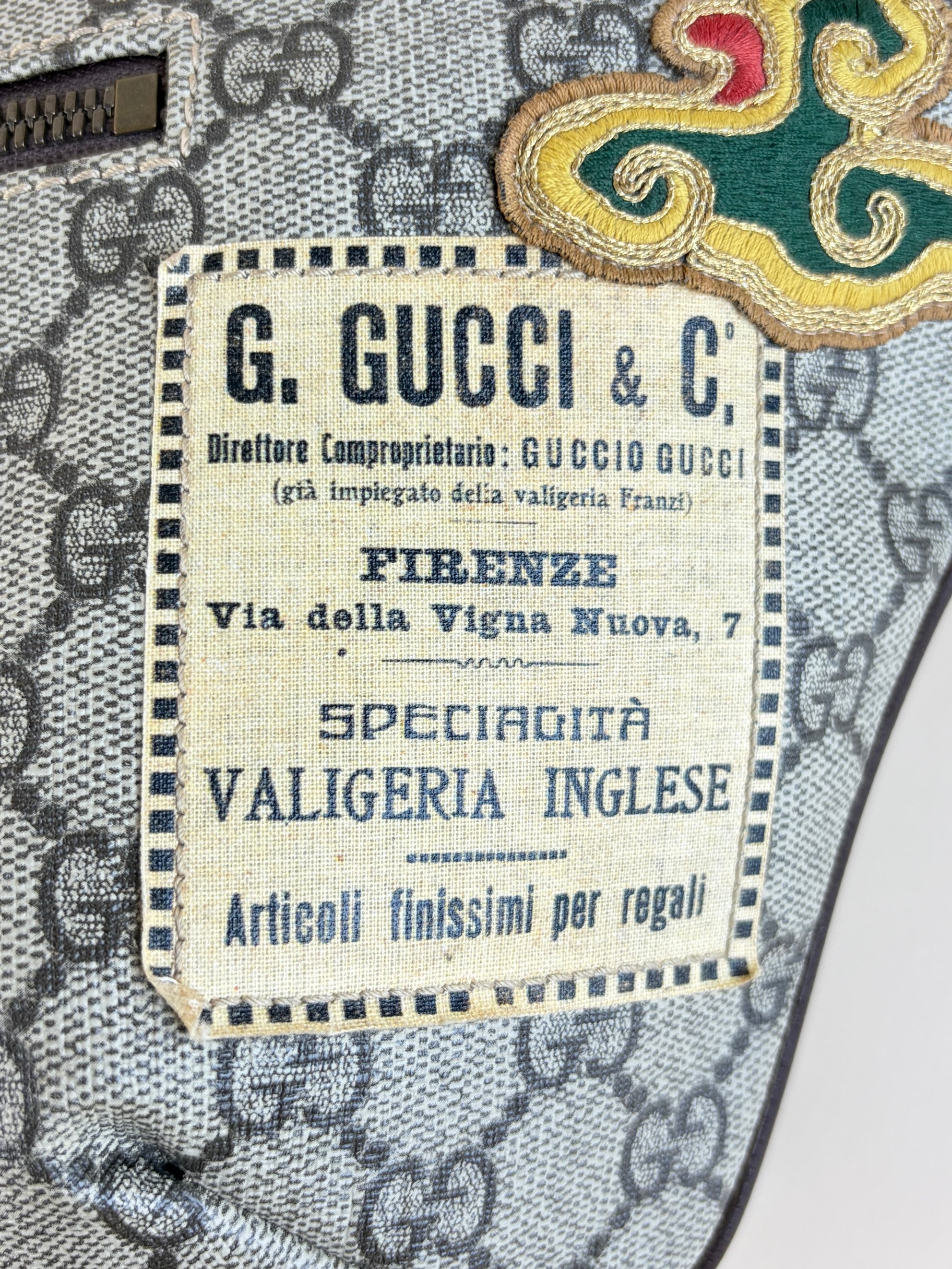 Gucci beige GG Supreme Courier Belt Bag