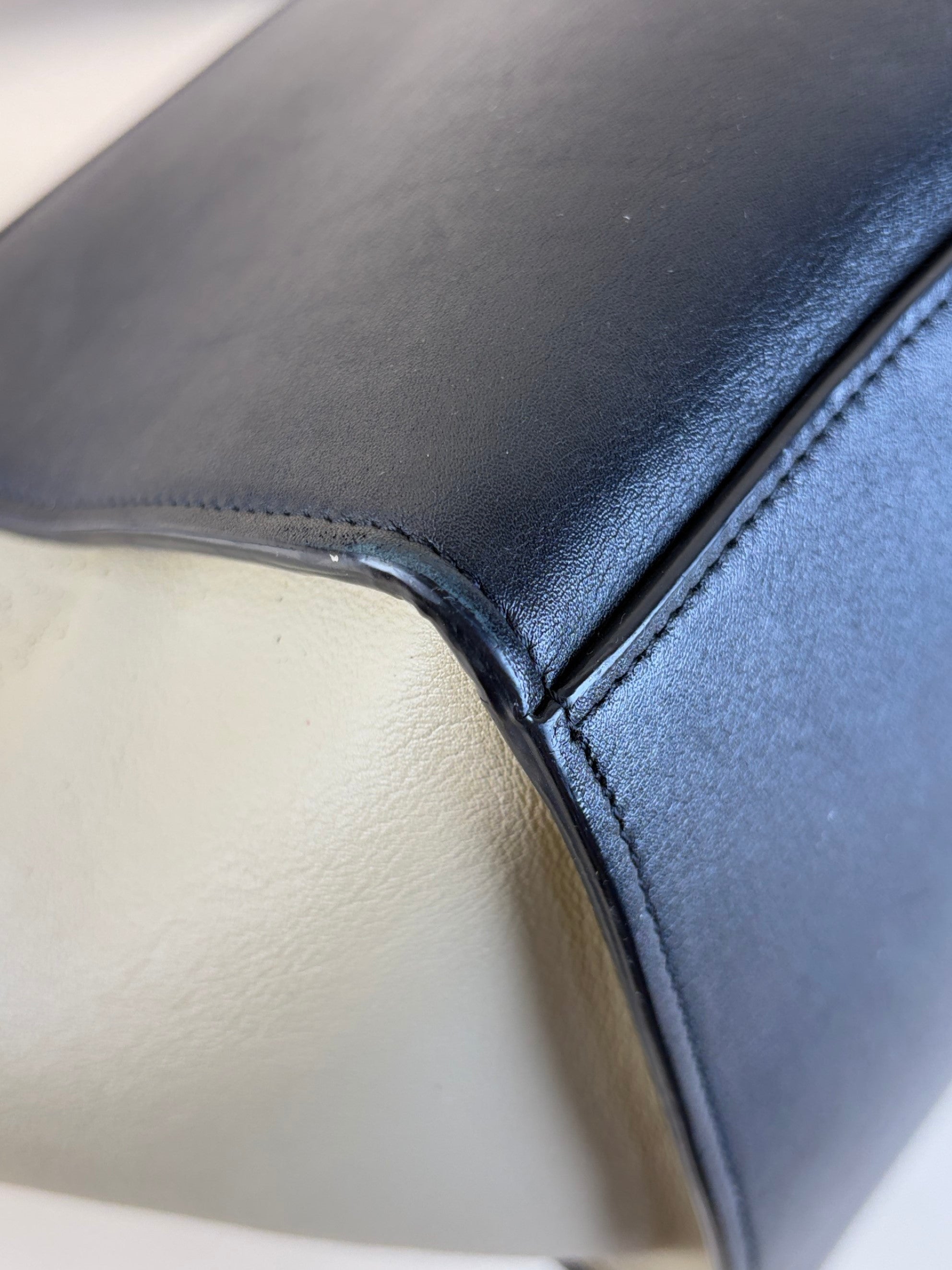 Celine Tricolor Trapeze top handle smooth calfskin