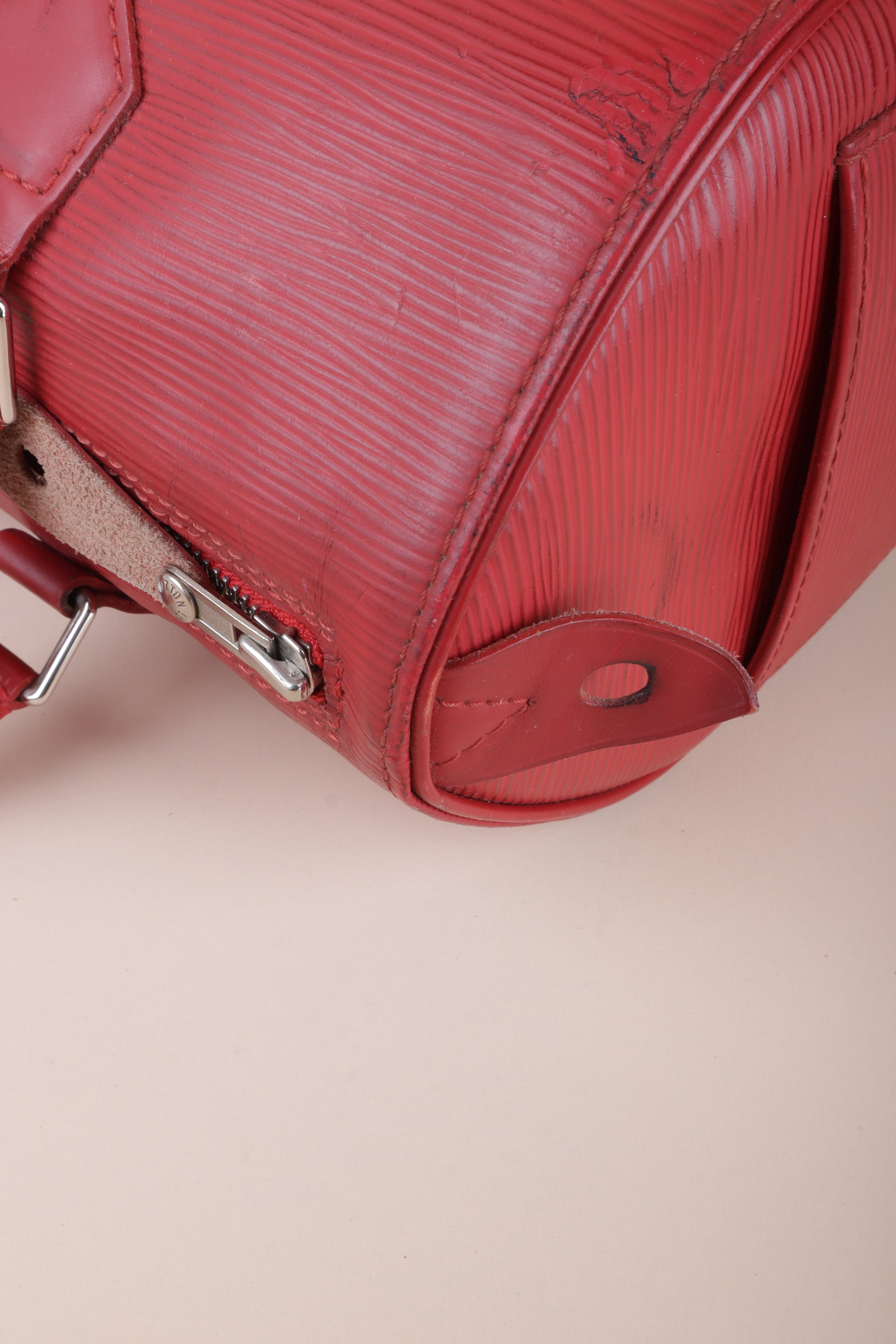 Louis Vuitton Red Speedy 30 Tote Bag
