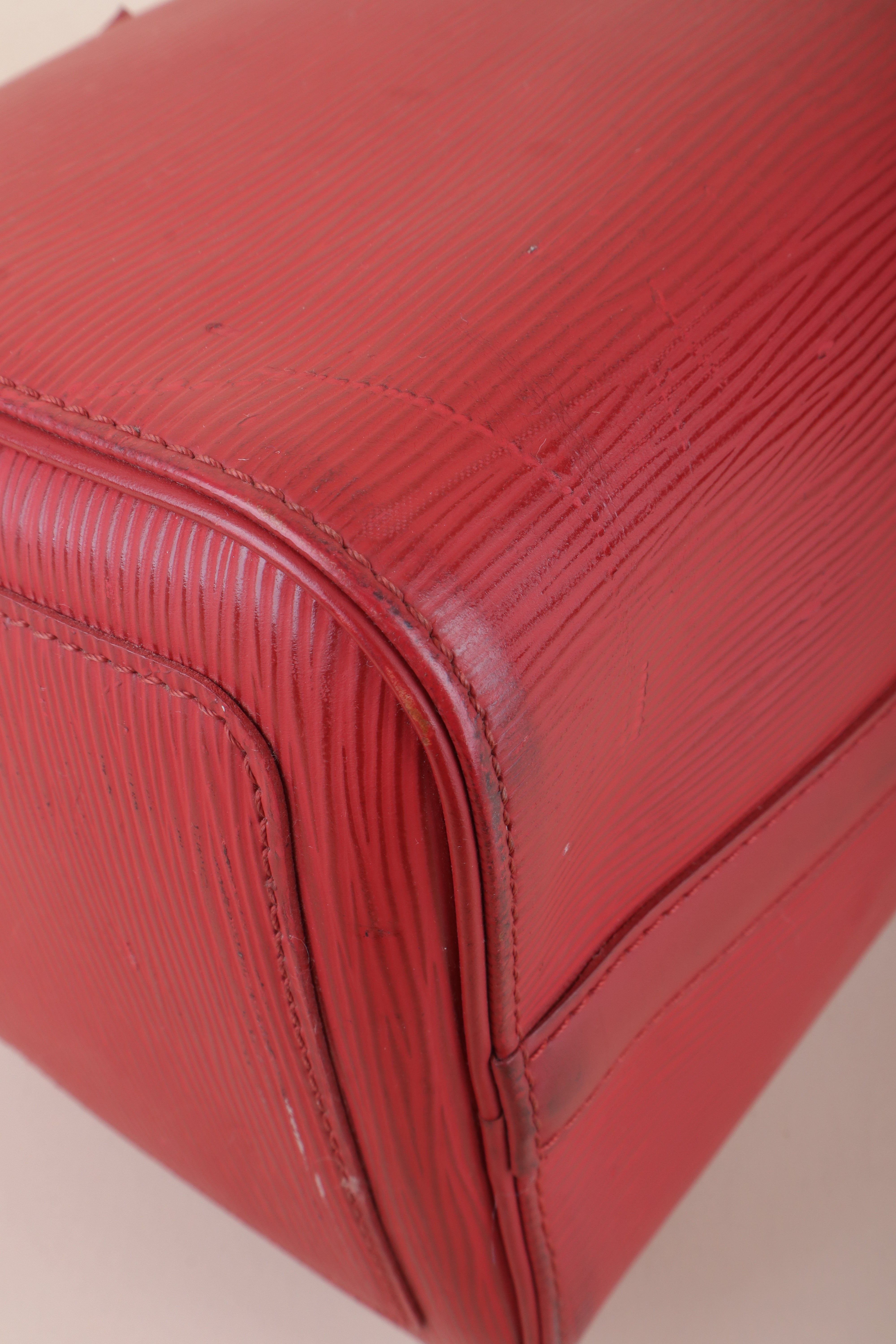 Louis Vuitton Red Speedy 30 Tote Bag