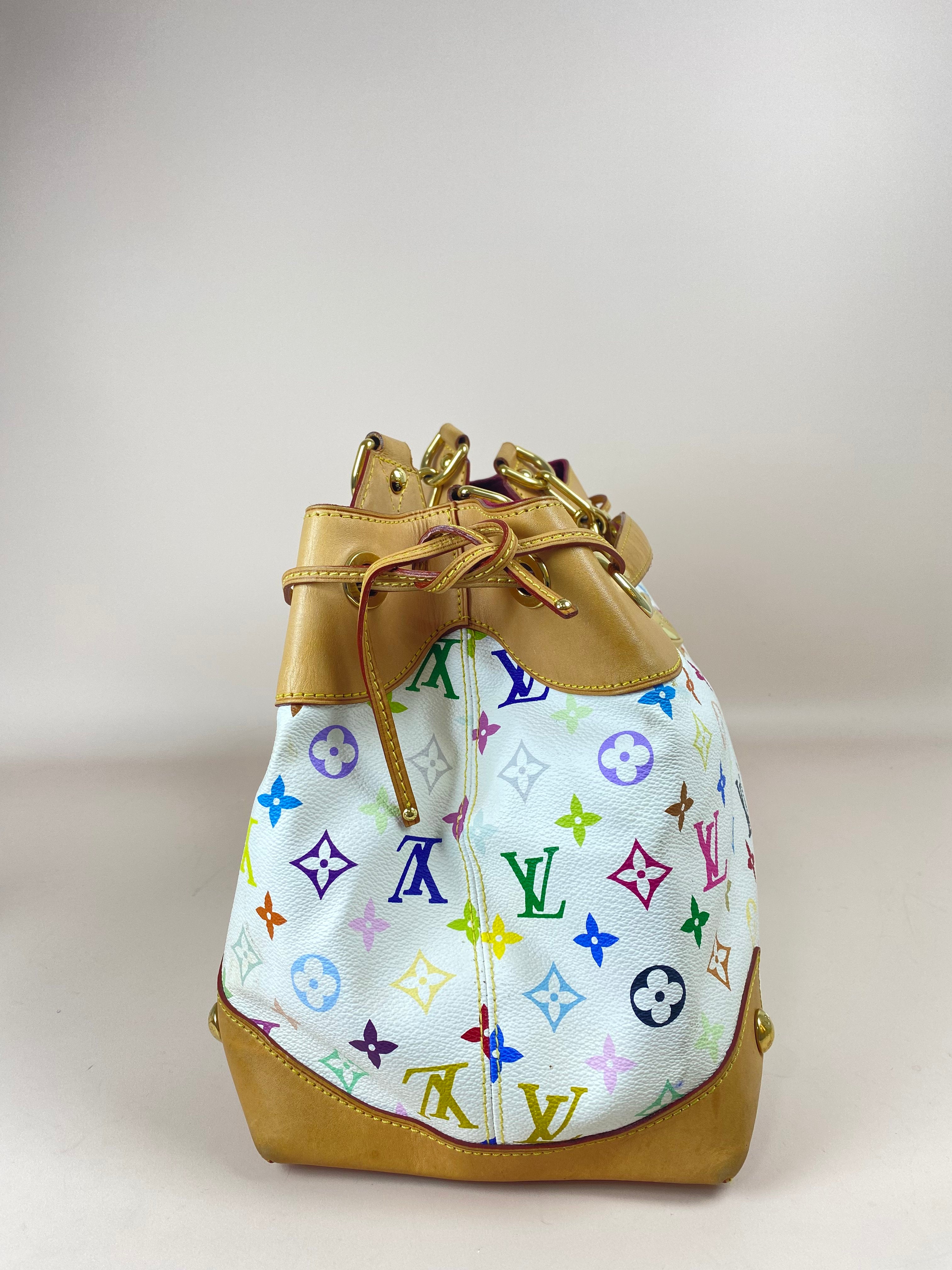Louis Vuitton White Multicolor Monogram Shoulder Bag