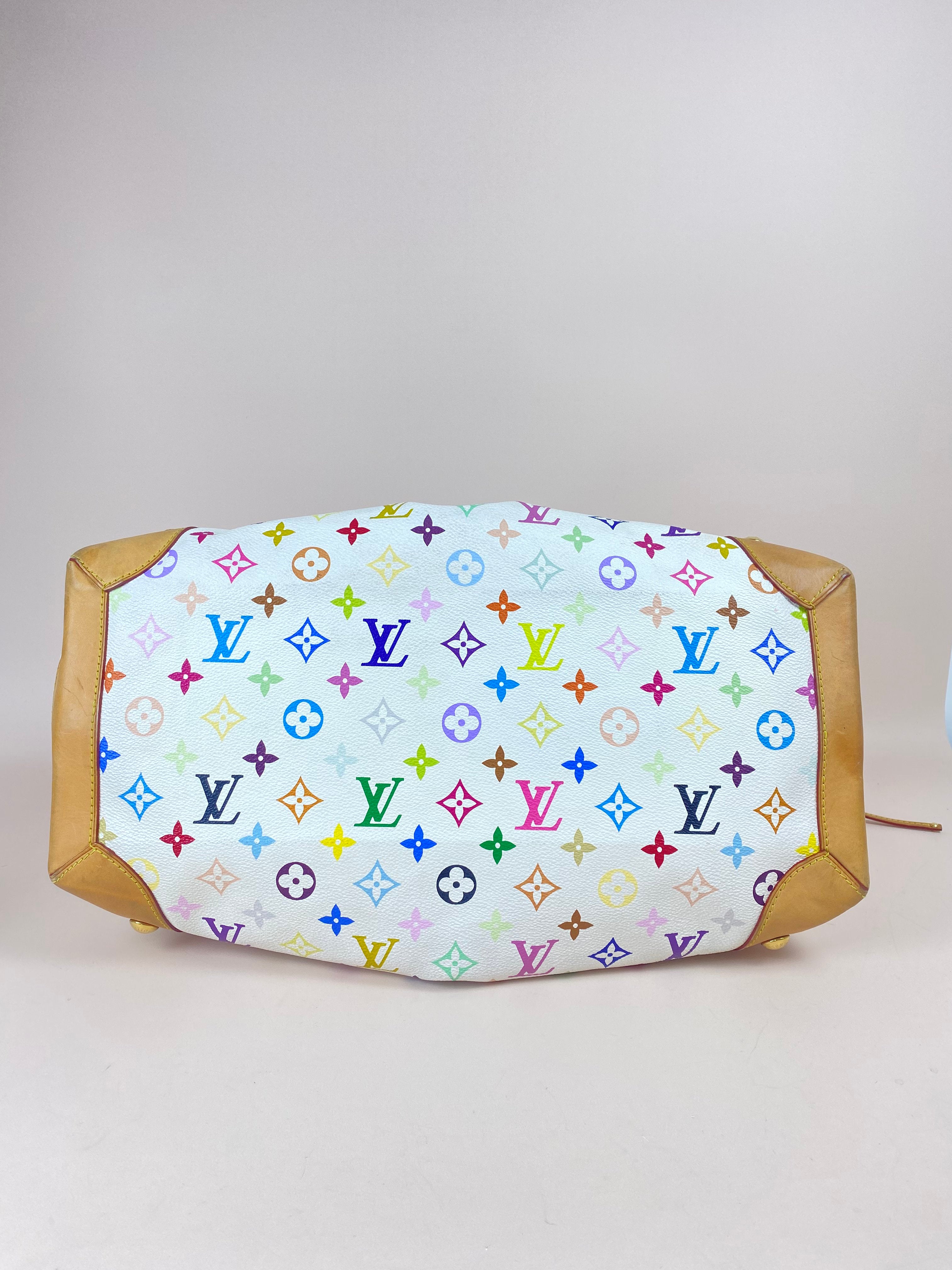 Louis Vuitton White Multicolor Monogram Shoulder Bag