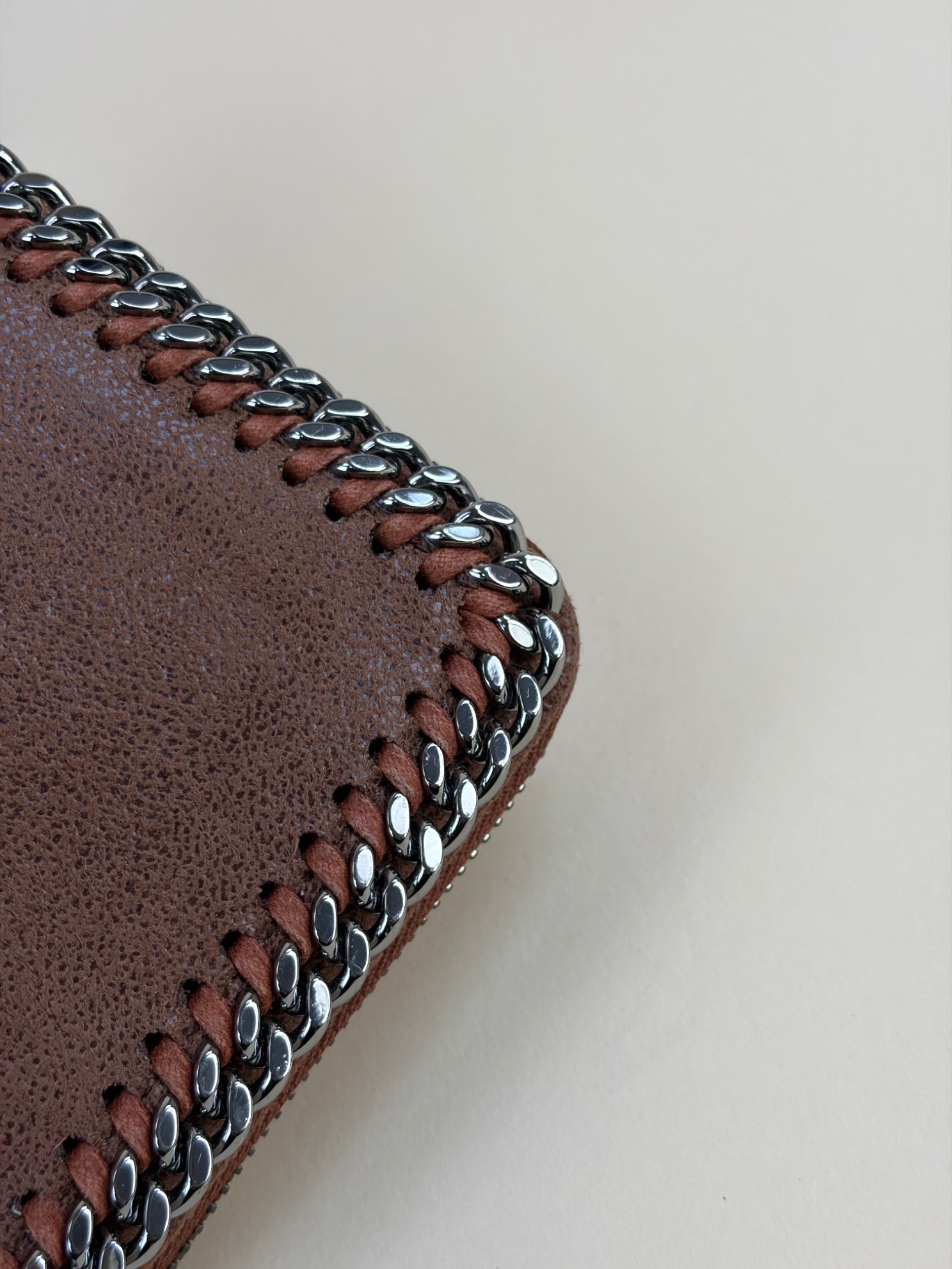 Stella Mccartney Brown Zip - Continental Falabella Long Wallet