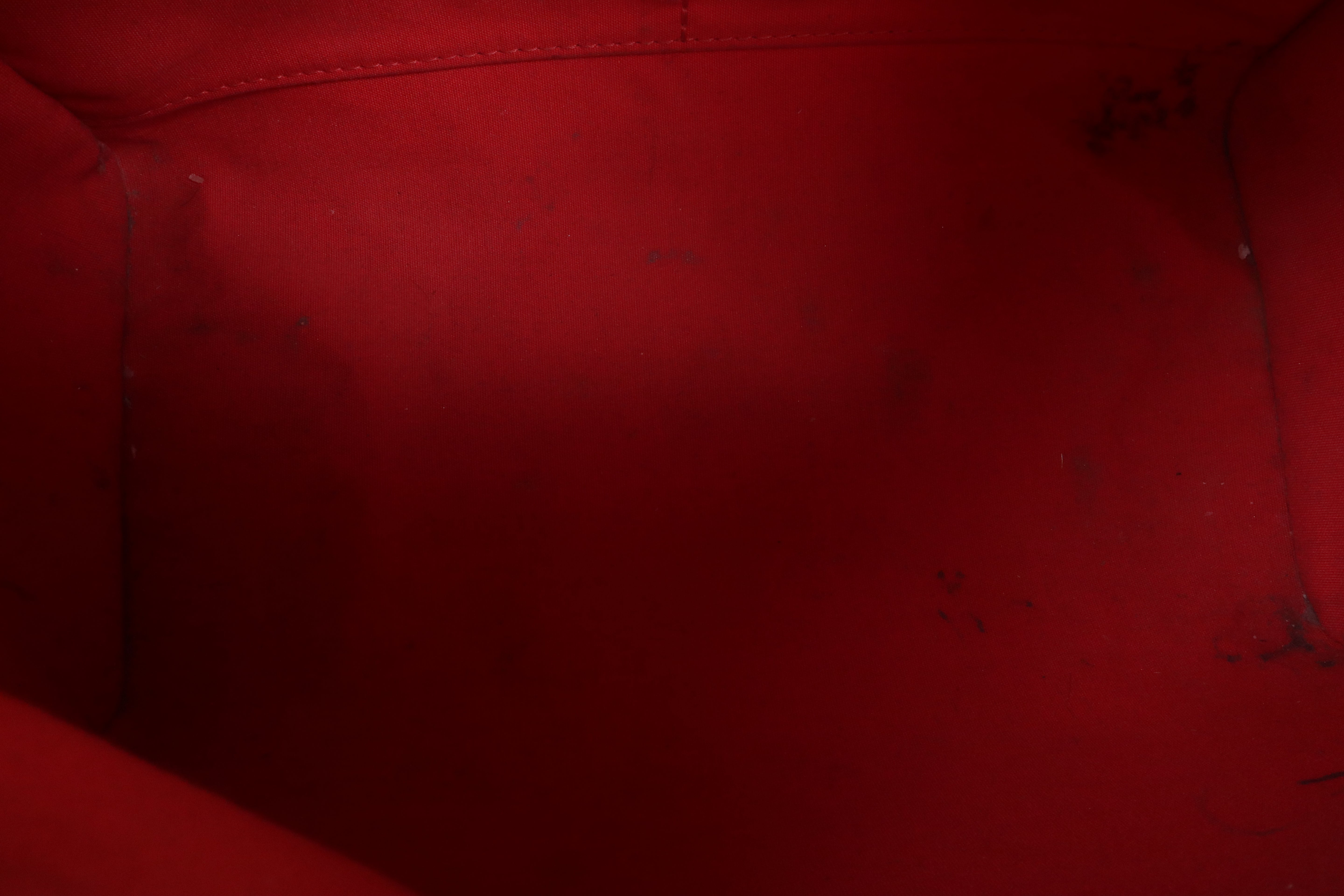 Louis Vuitton Red Speedy 30 Tote Bag