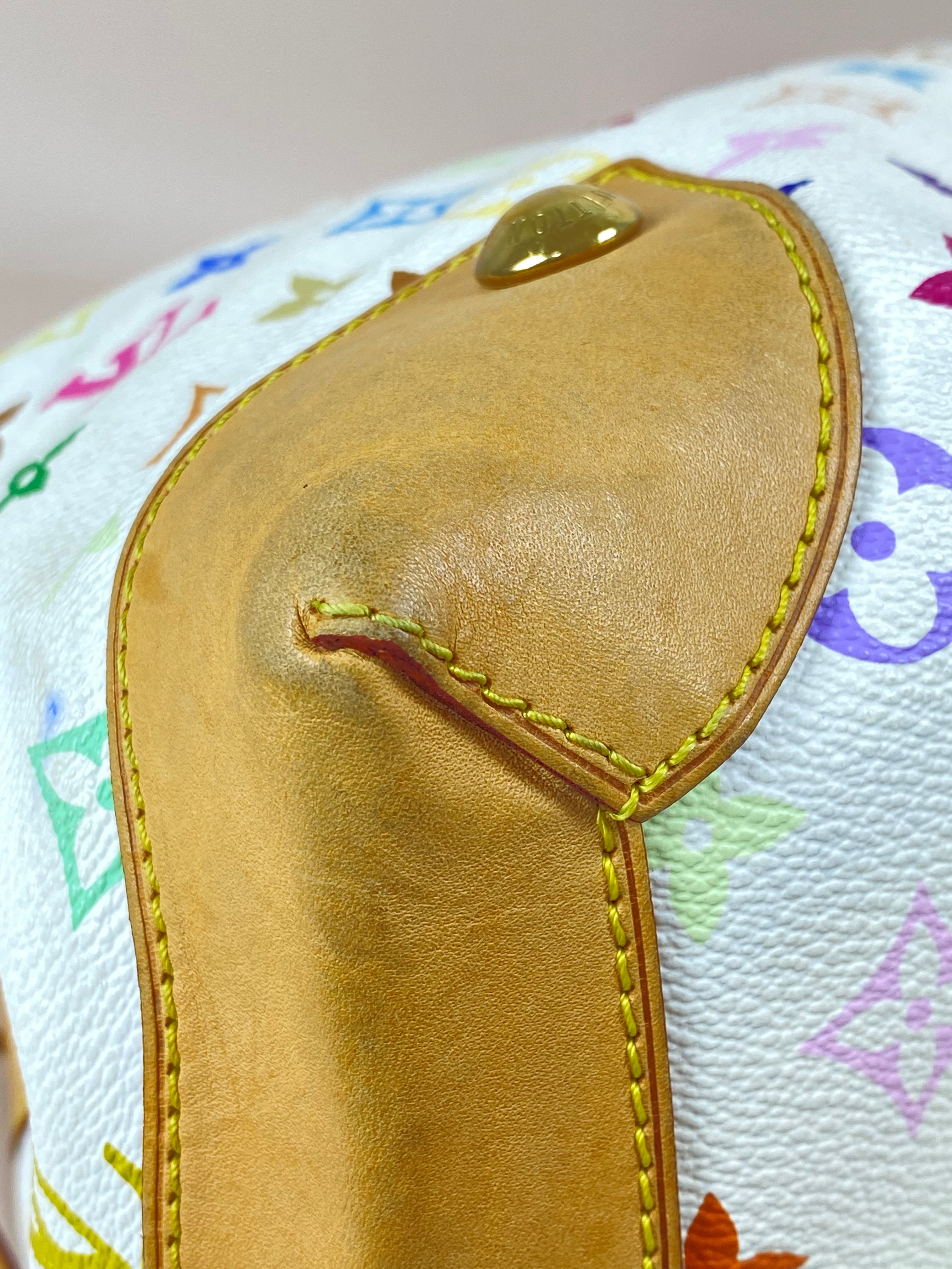 Louis Vuitton White Multicolor Monogram Shoulder Bag
