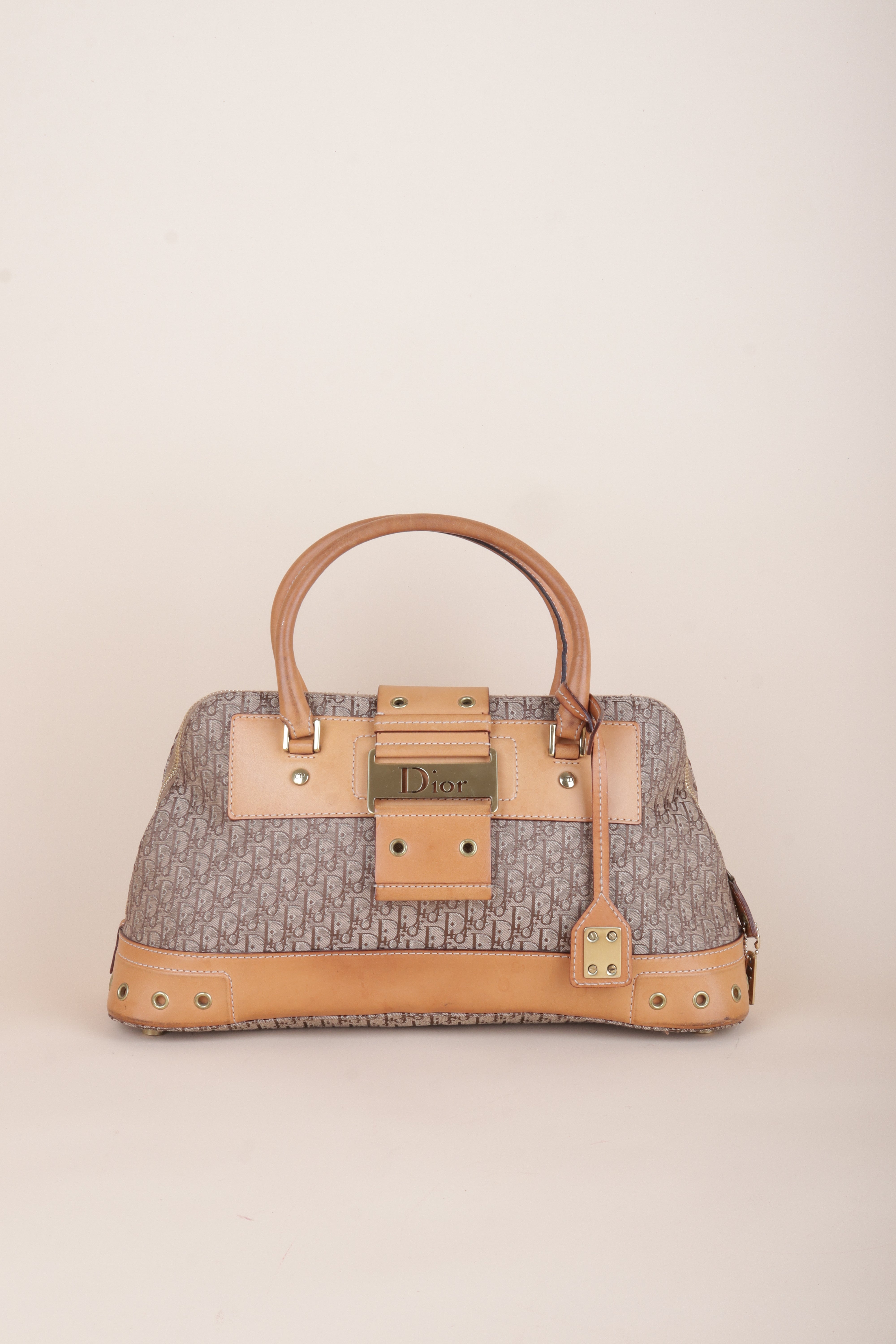 Christian Dior Beige Street Chic Dome Diorissimo Tote Bag