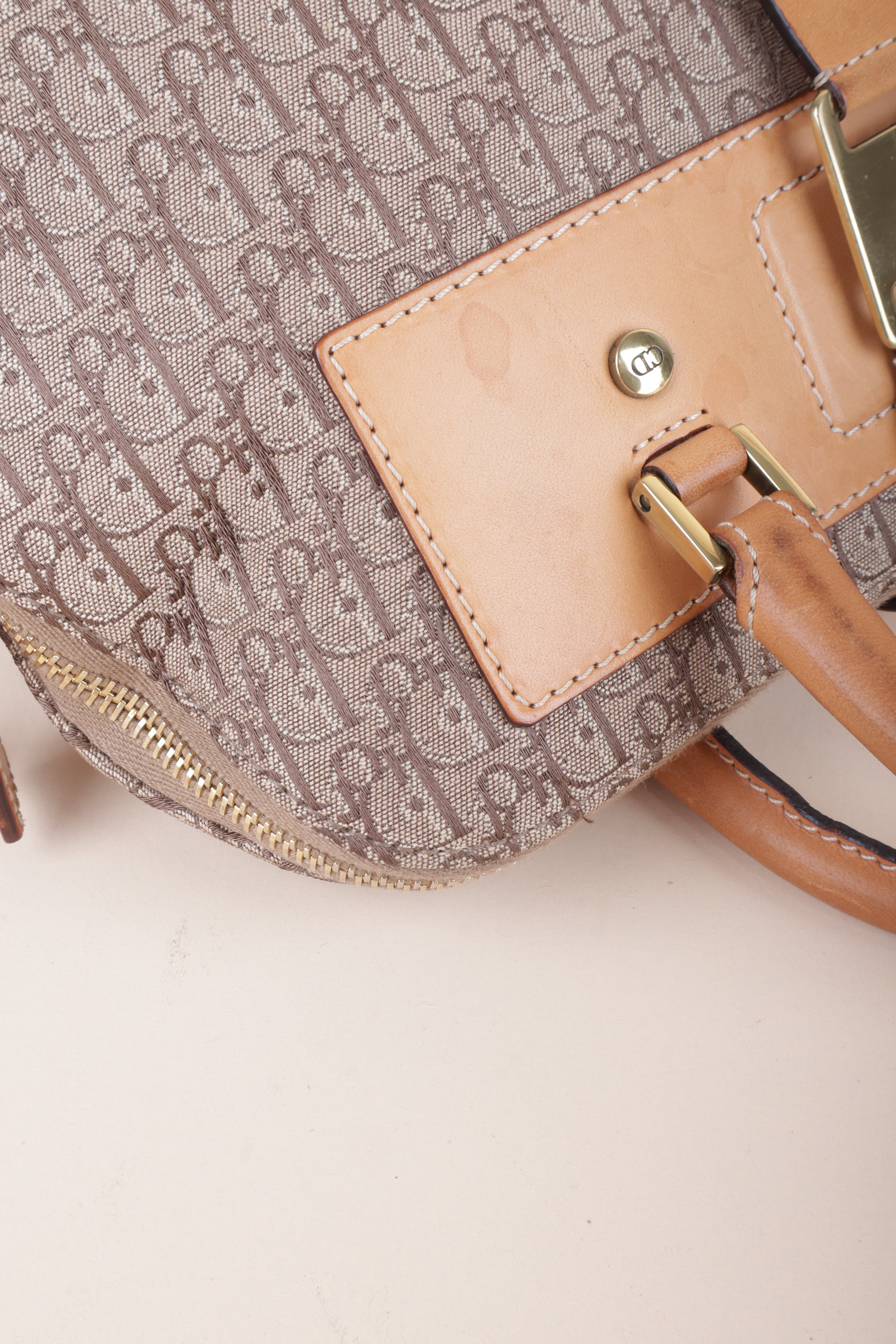 Christian Dior Beige Street Chic Dome Diorissimo Tote Bag