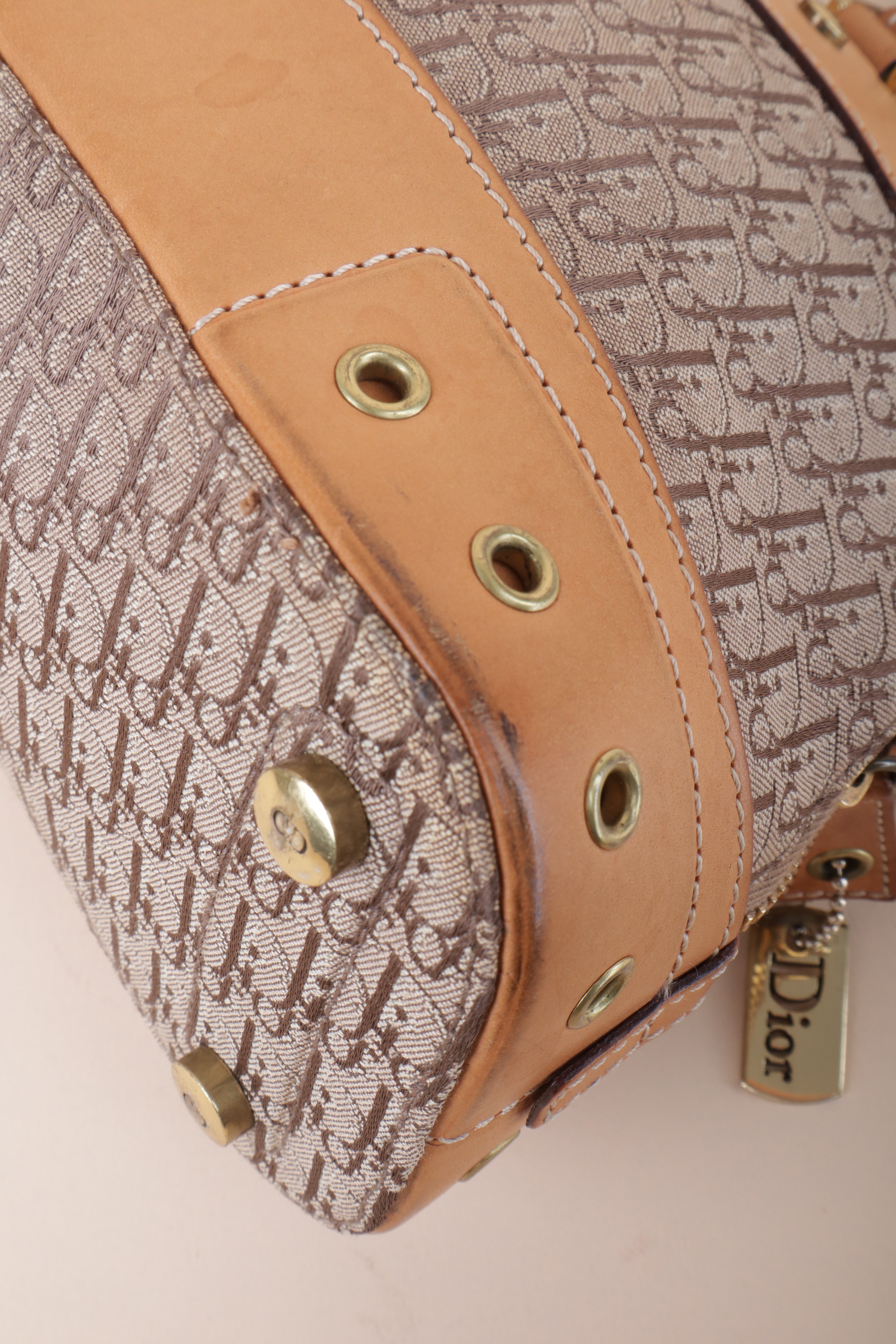 Christian Dior Beige Street Chic Dome Diorissimo Tote Bag