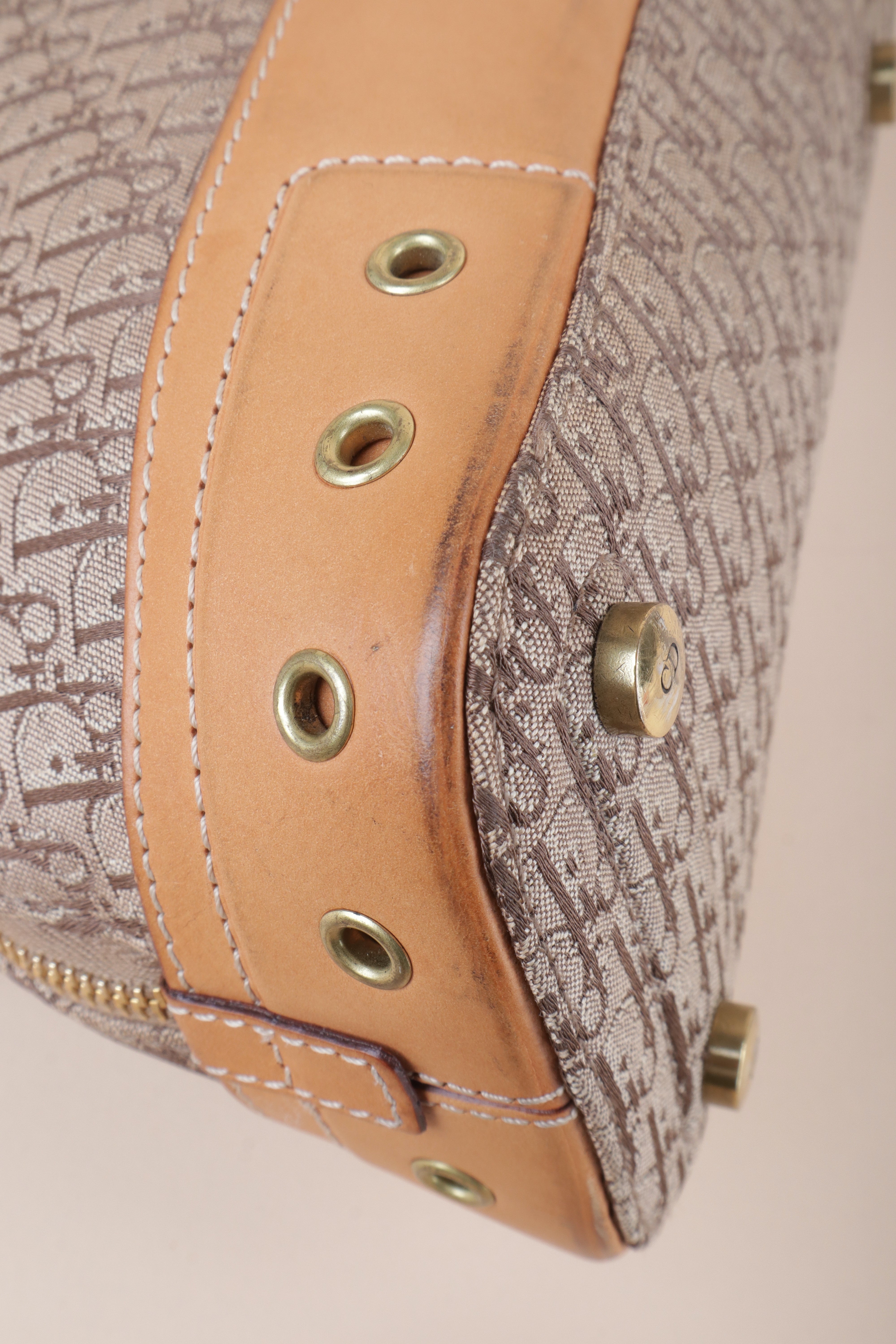 Christian Dior Beige Street Chic Dome Diorissimo Tote Bag