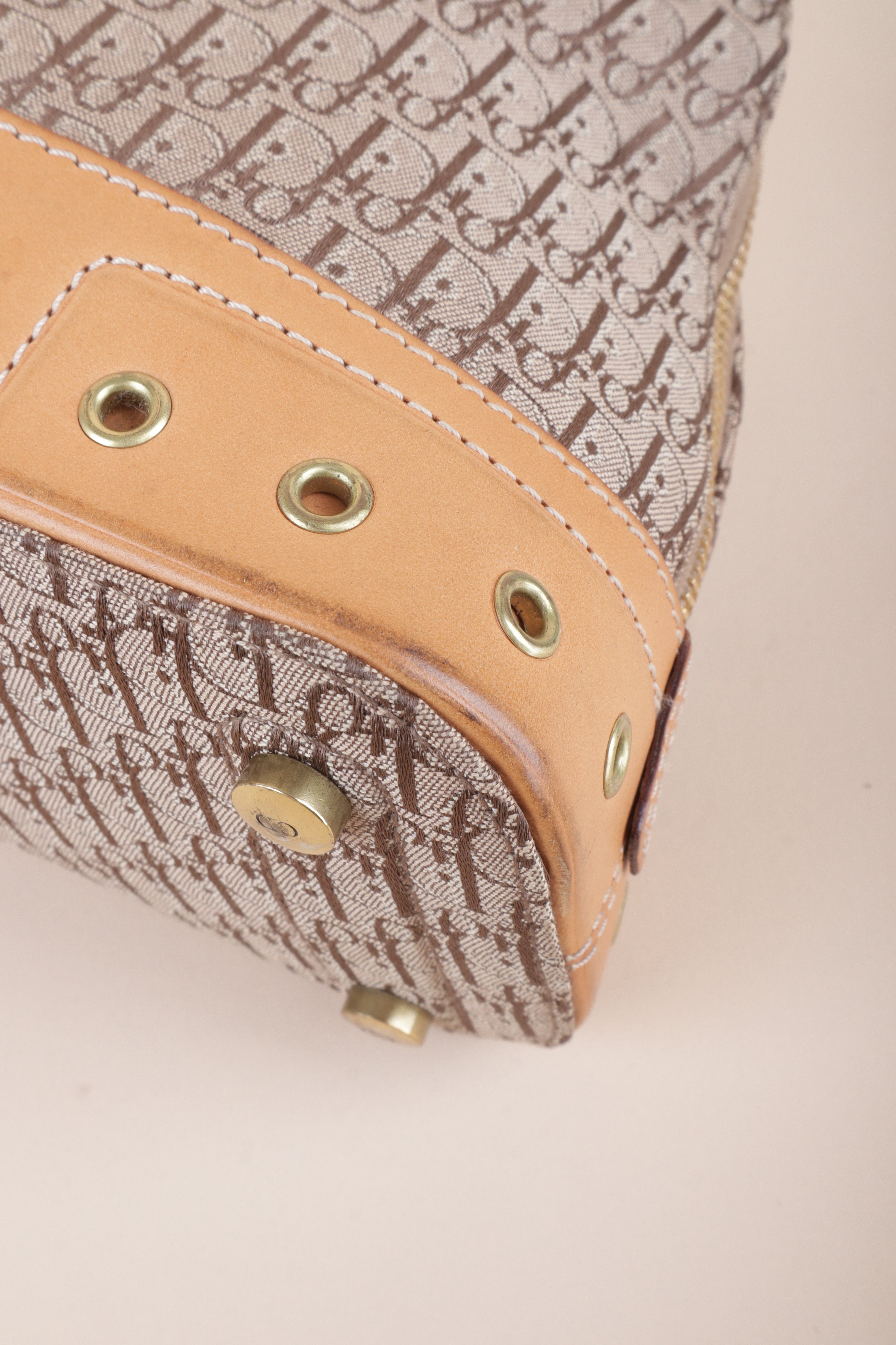 Christian Dior Beige Street Chic Dome Diorissimo Tote Bag