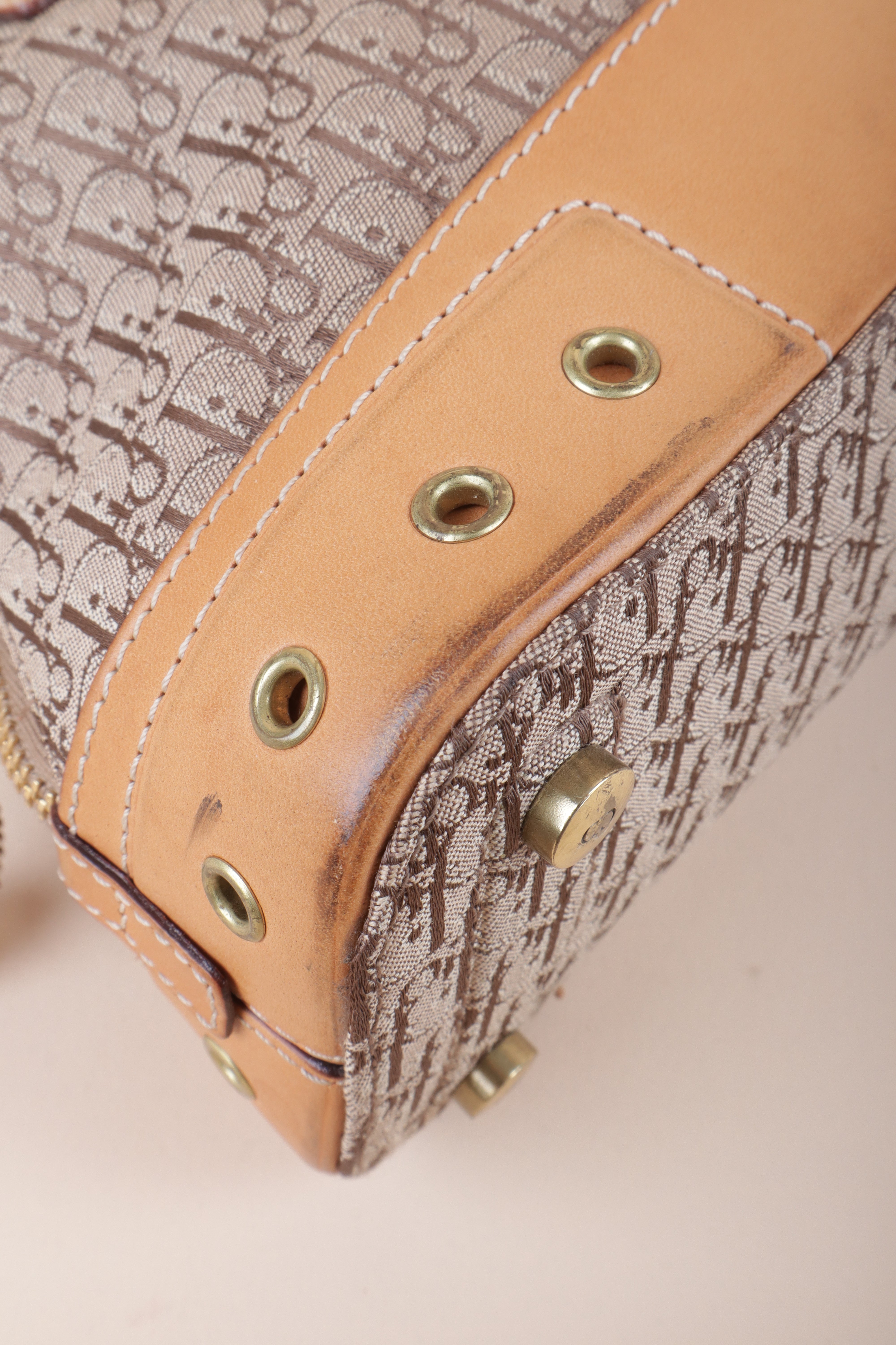 Christian Dior Beige Street Chic Dome Diorissimo Tote Bag