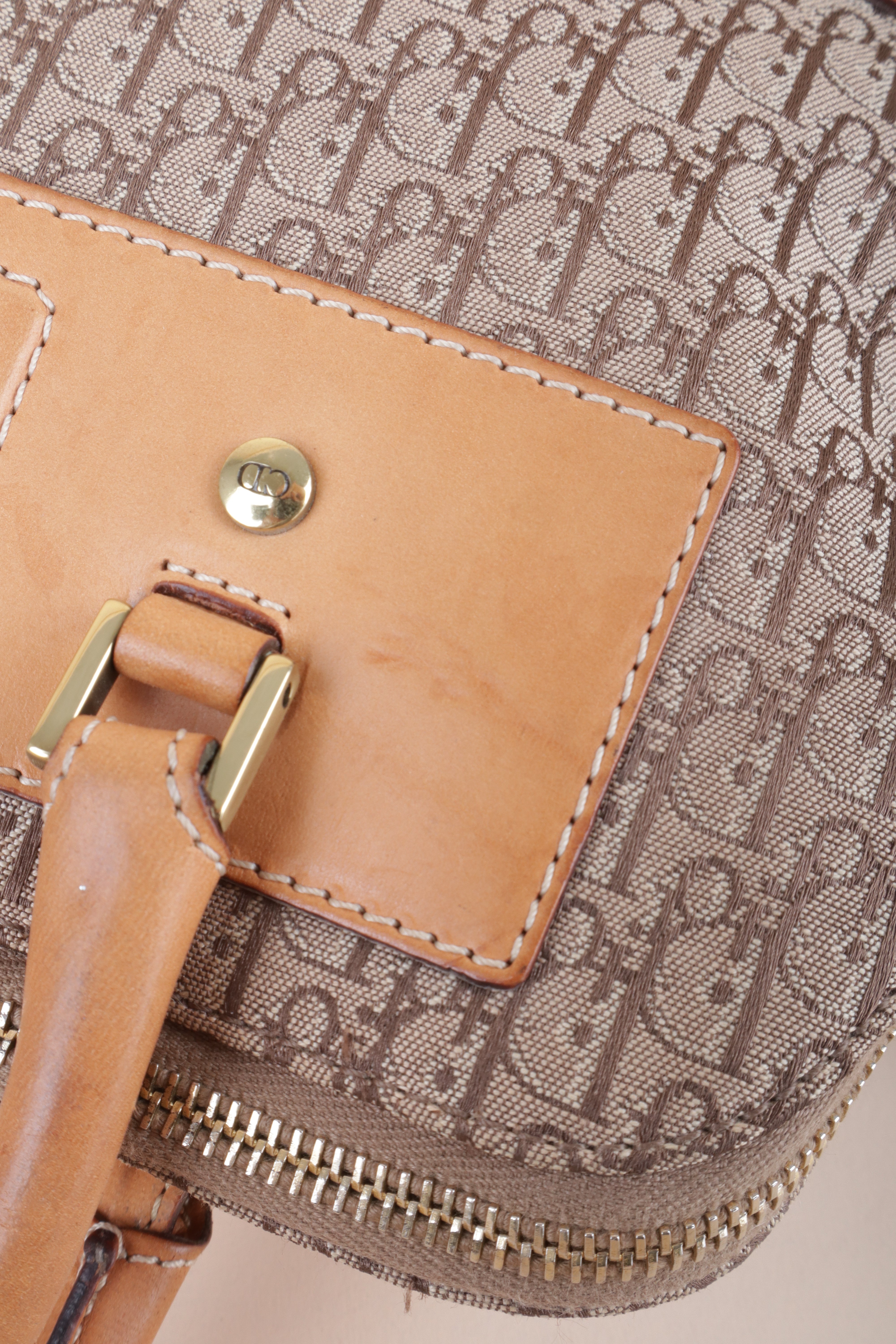 Christian Dior Beige Street Chic Dome Diorissimo Tote Bag