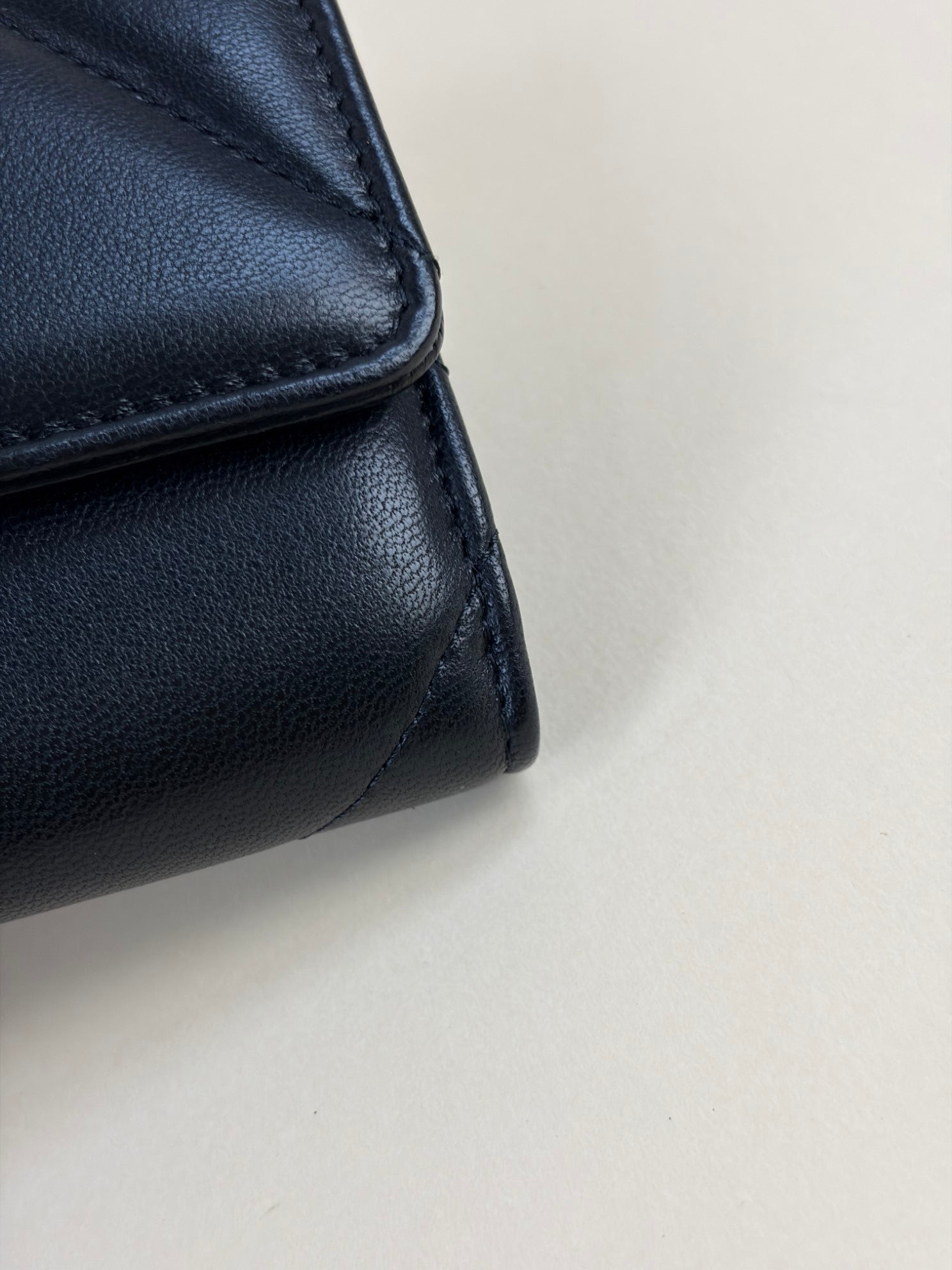 Chanel Black 19 Flap Wallet