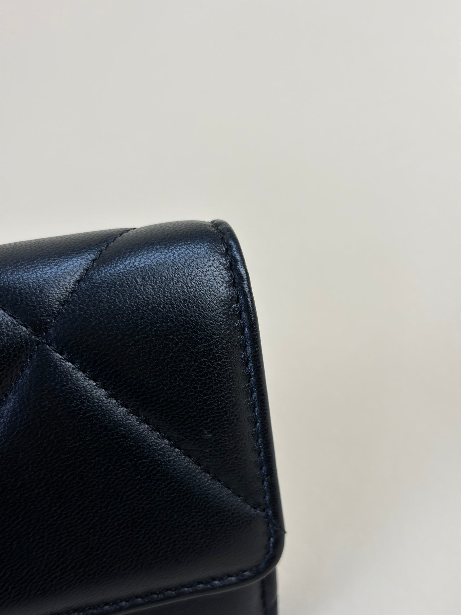 Chanel Black 19 Flap Wallet