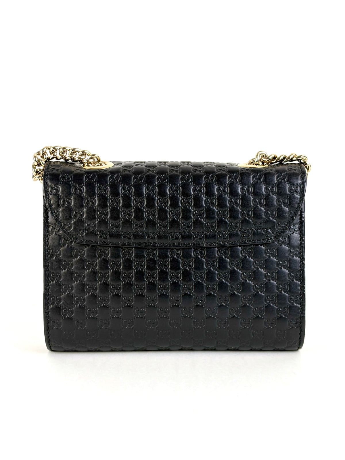 Gucci black microguccissima mini Emily chain