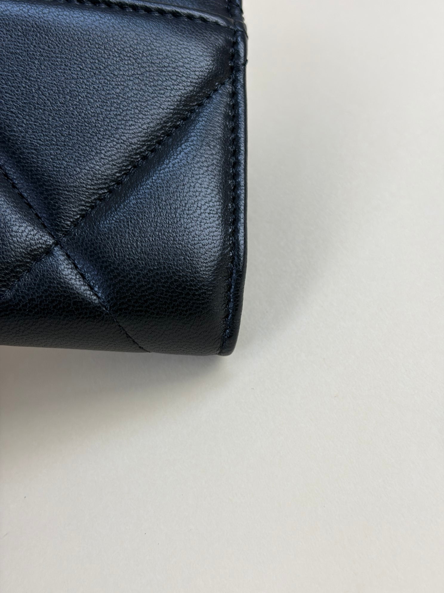 Chanel Black 19 Flap Wallet