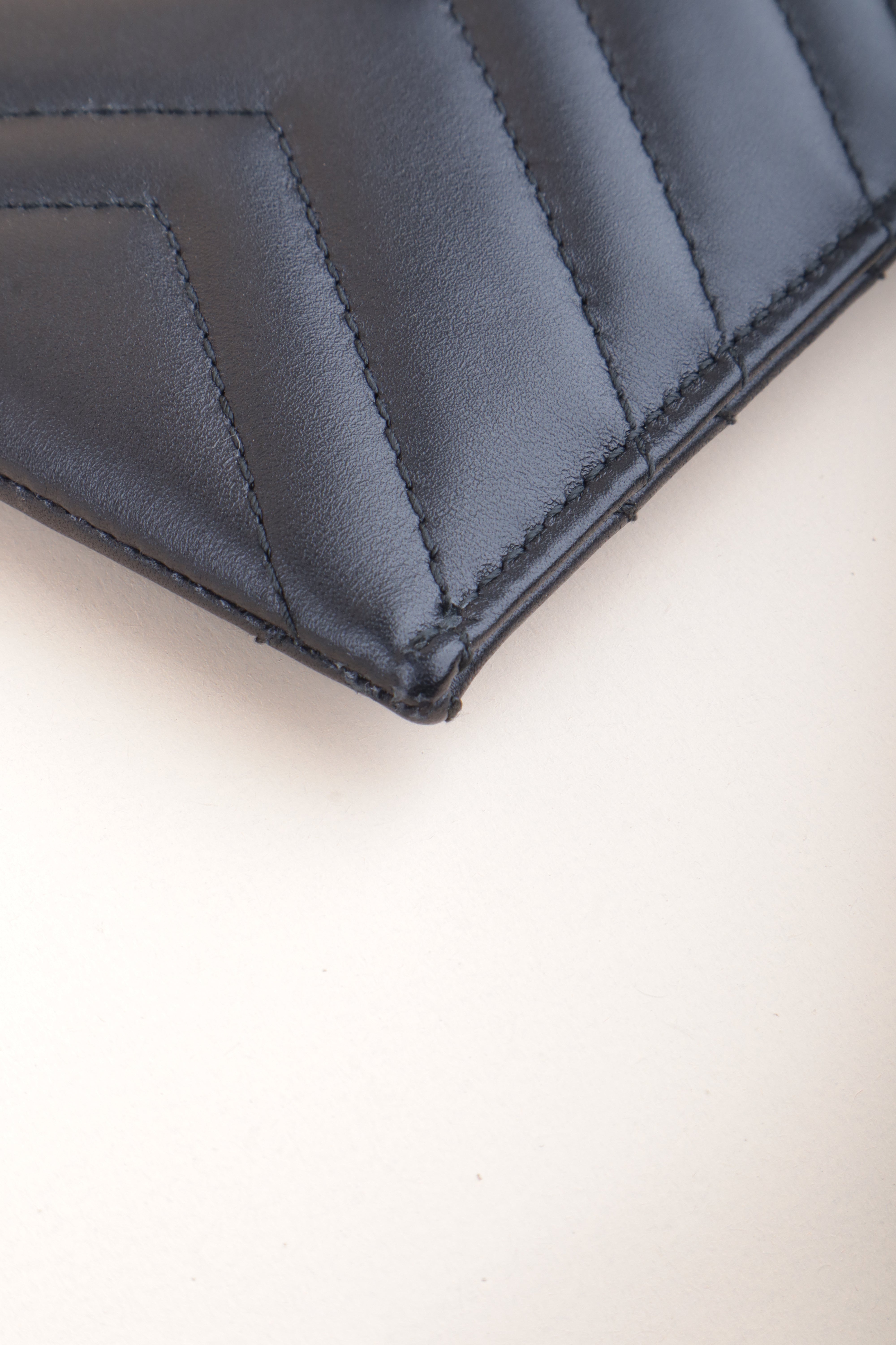 Gucci Black GG Portfolio Marmont Pouch