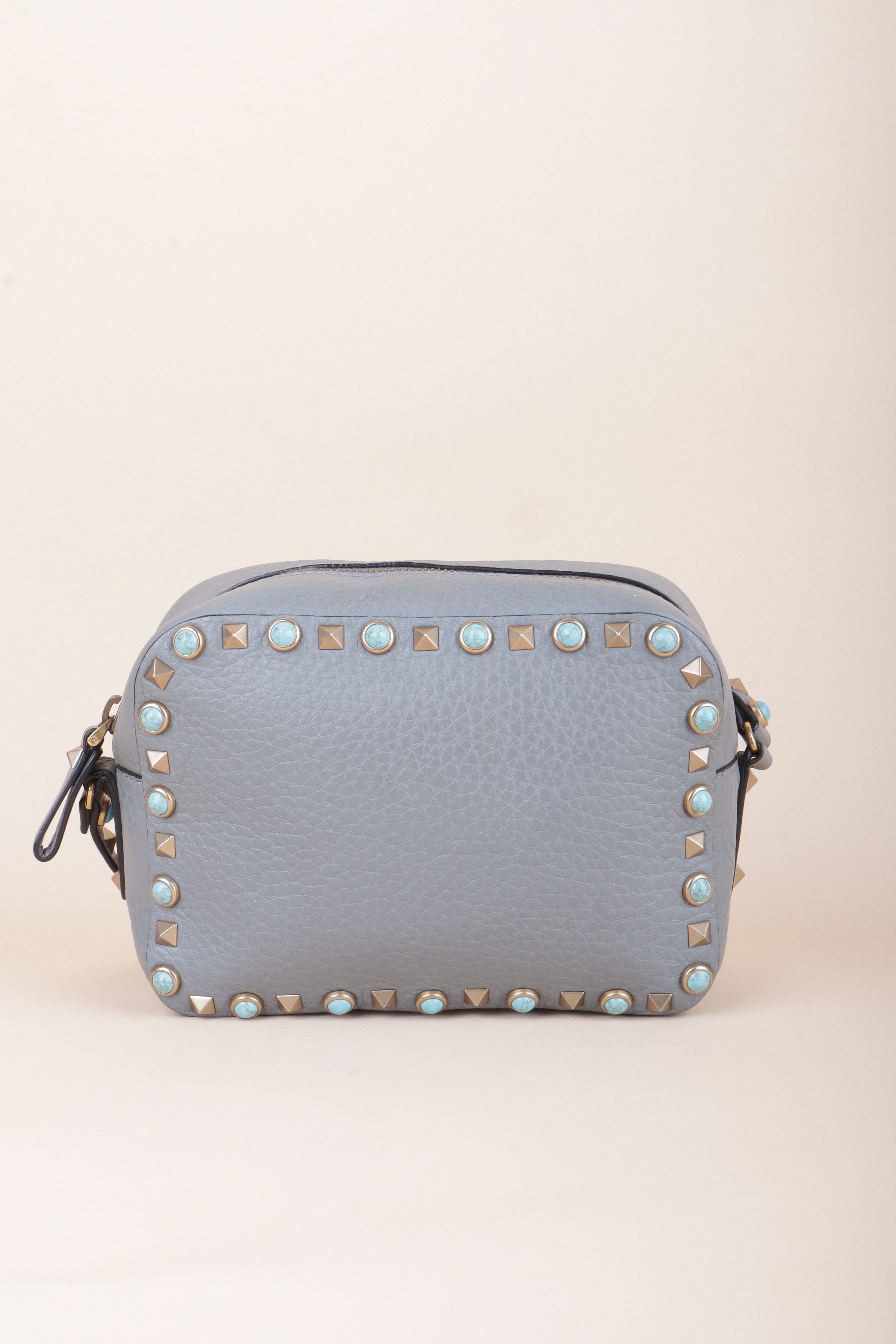 Valentino Grey Rolling Camera Crossbody Bag
