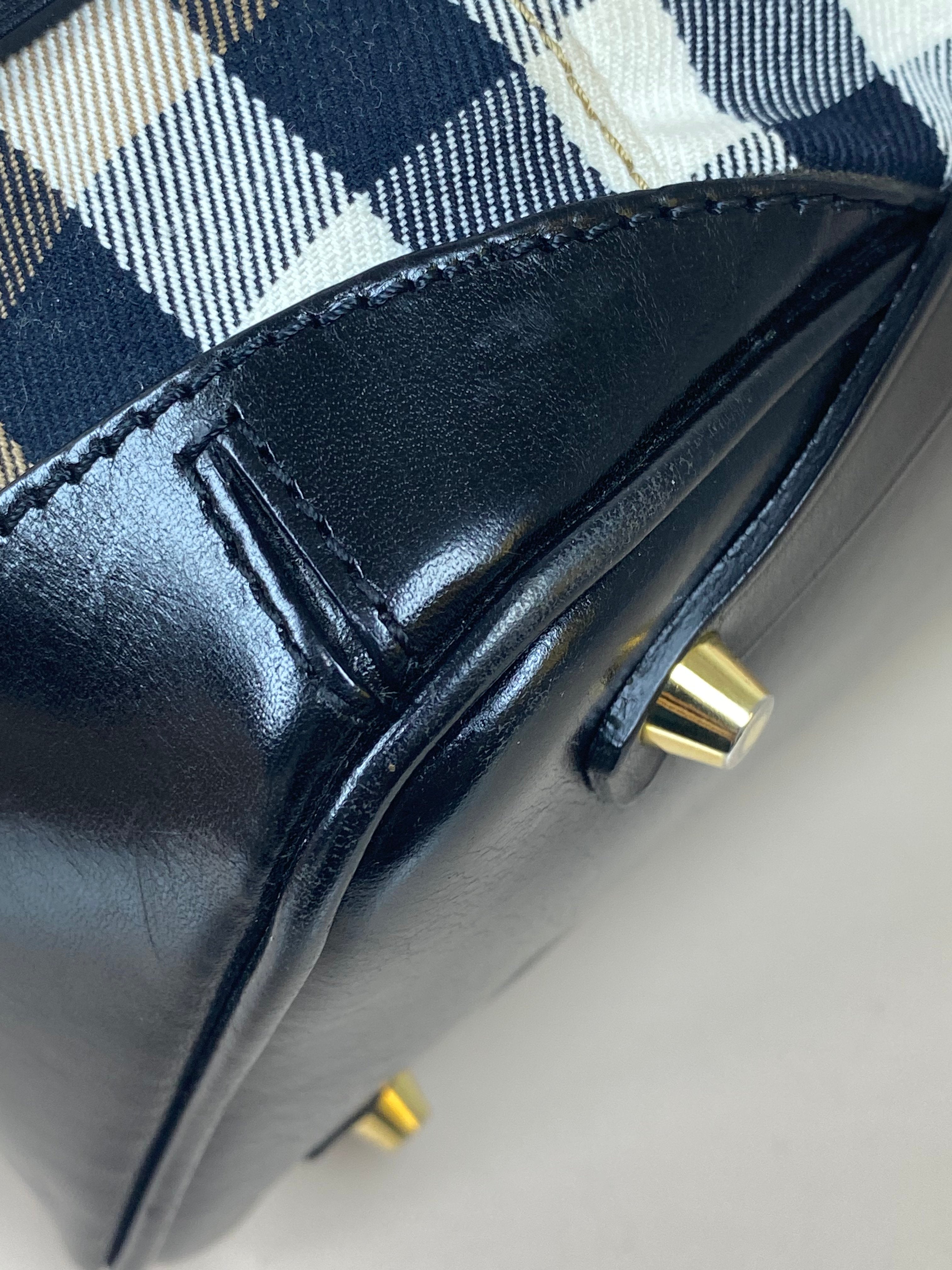 Burberry Bicolor Lynher Medium Bridle Bag