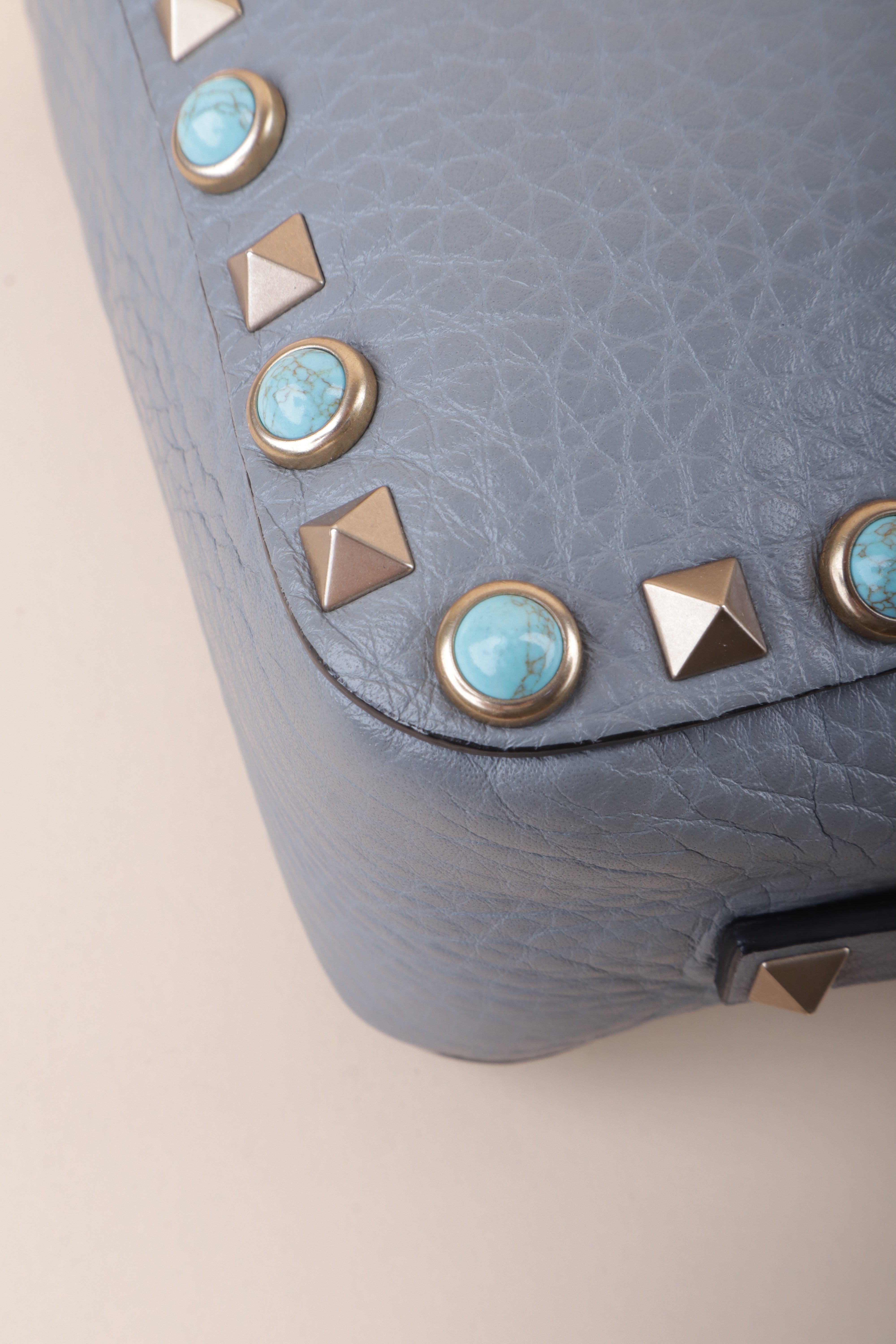 Valentino Grey Rolling Camera Crossbody Bag