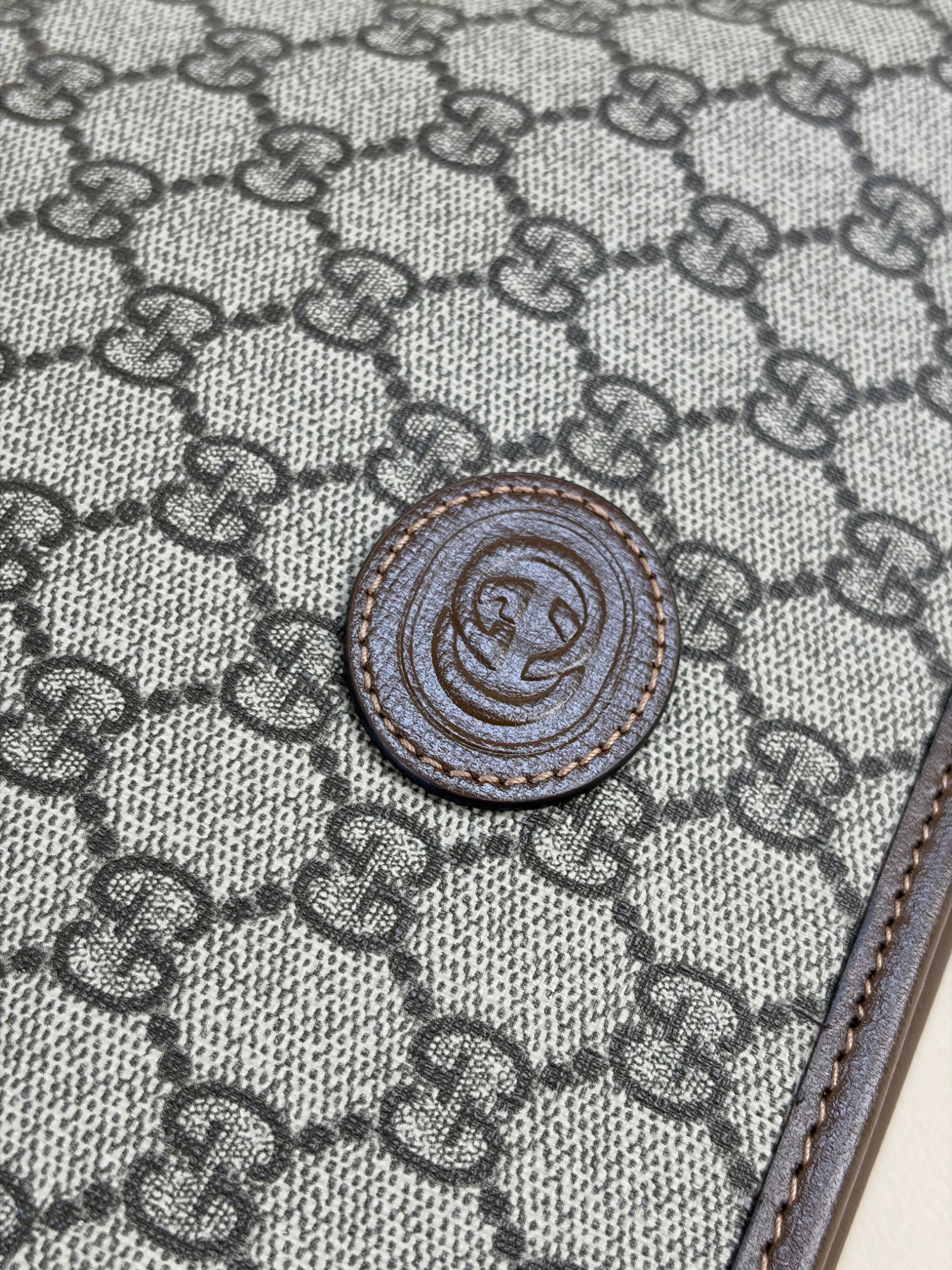 Gucci Brown GG Interlocking Pouch