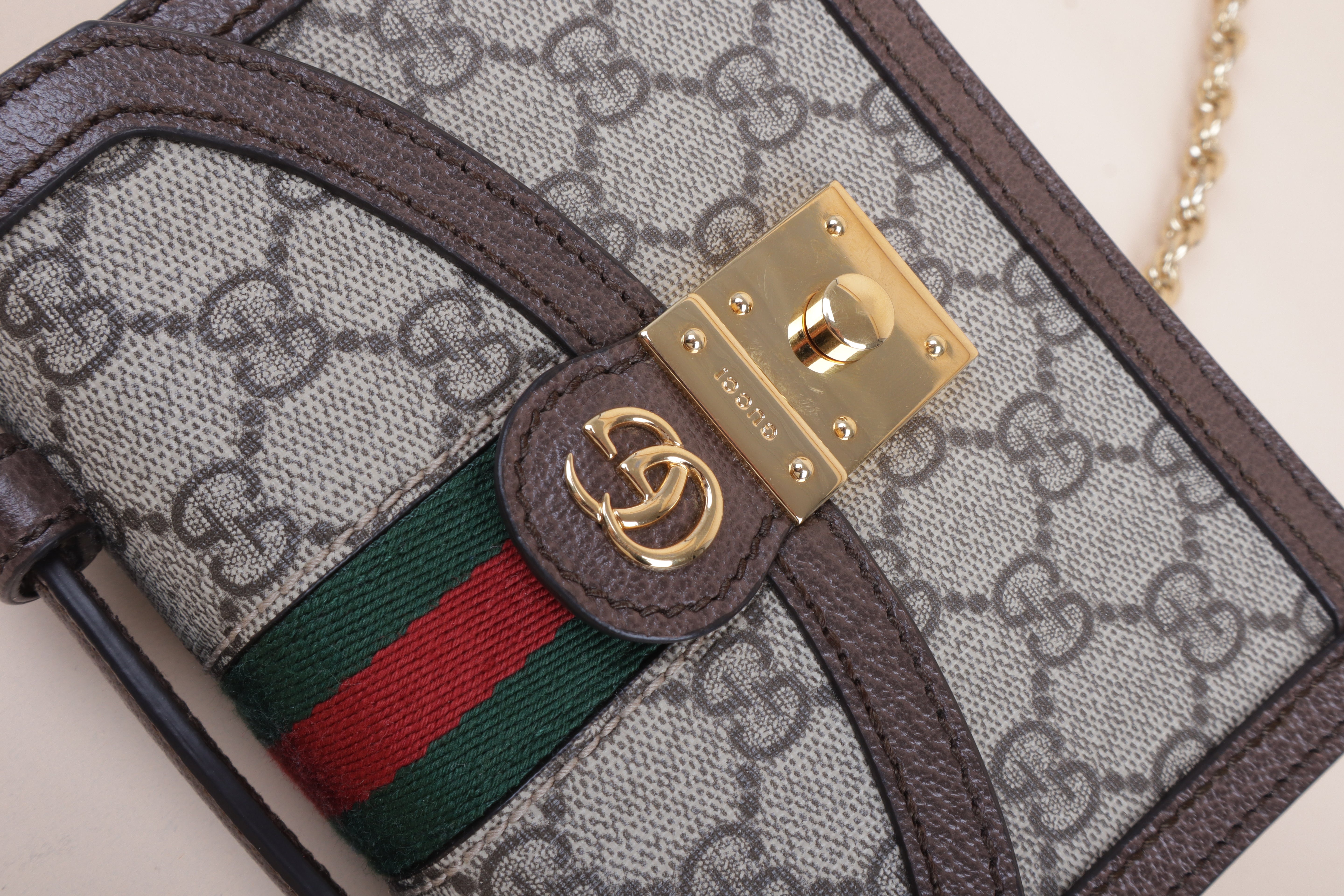 Gucci Ebony Mini Ophidia Crossbody Bag