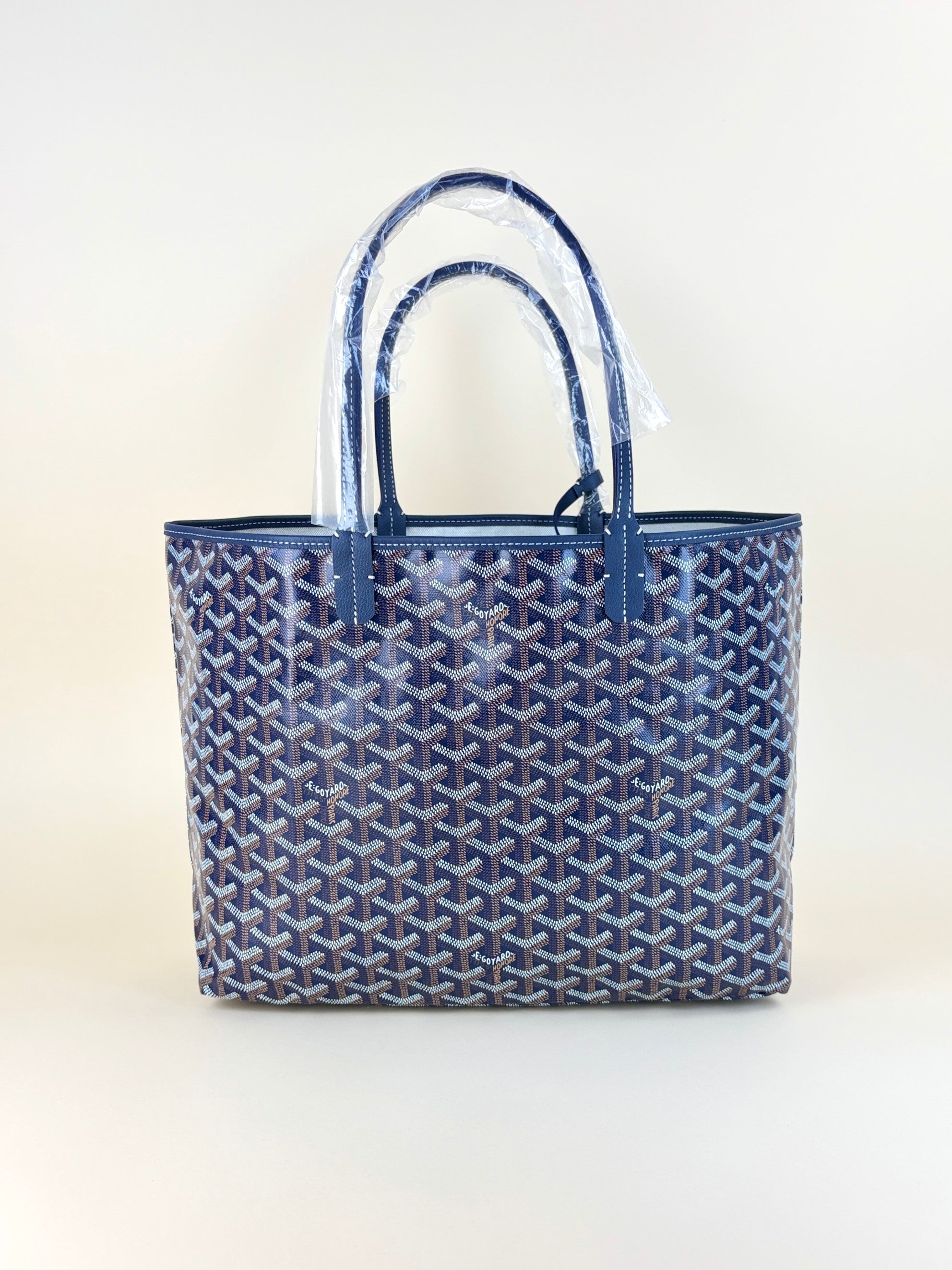 Goyard nave blue gabardine Saint louis pm tote bag