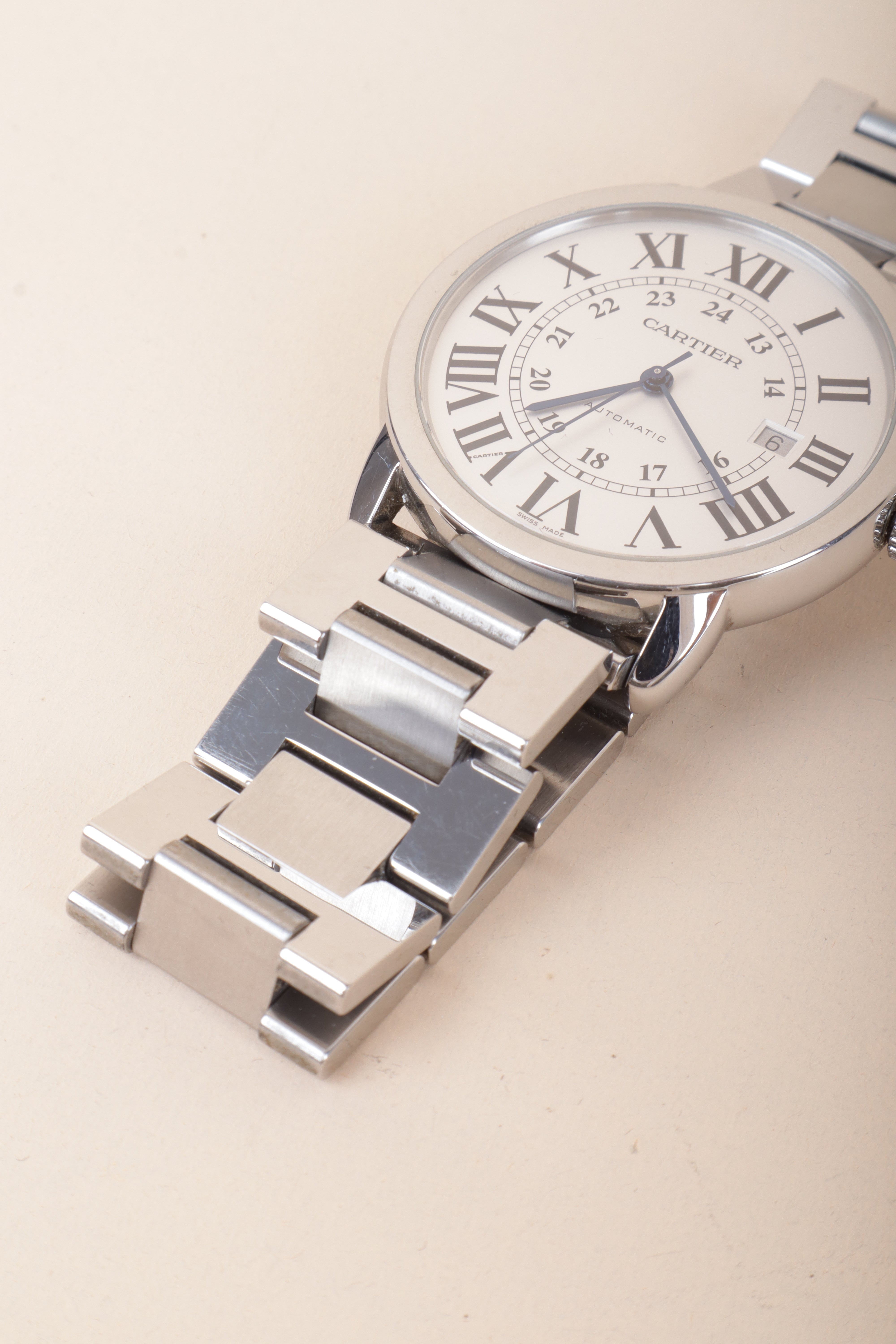 Cartier Stainless Steel Ronde Solo Automatic Watch