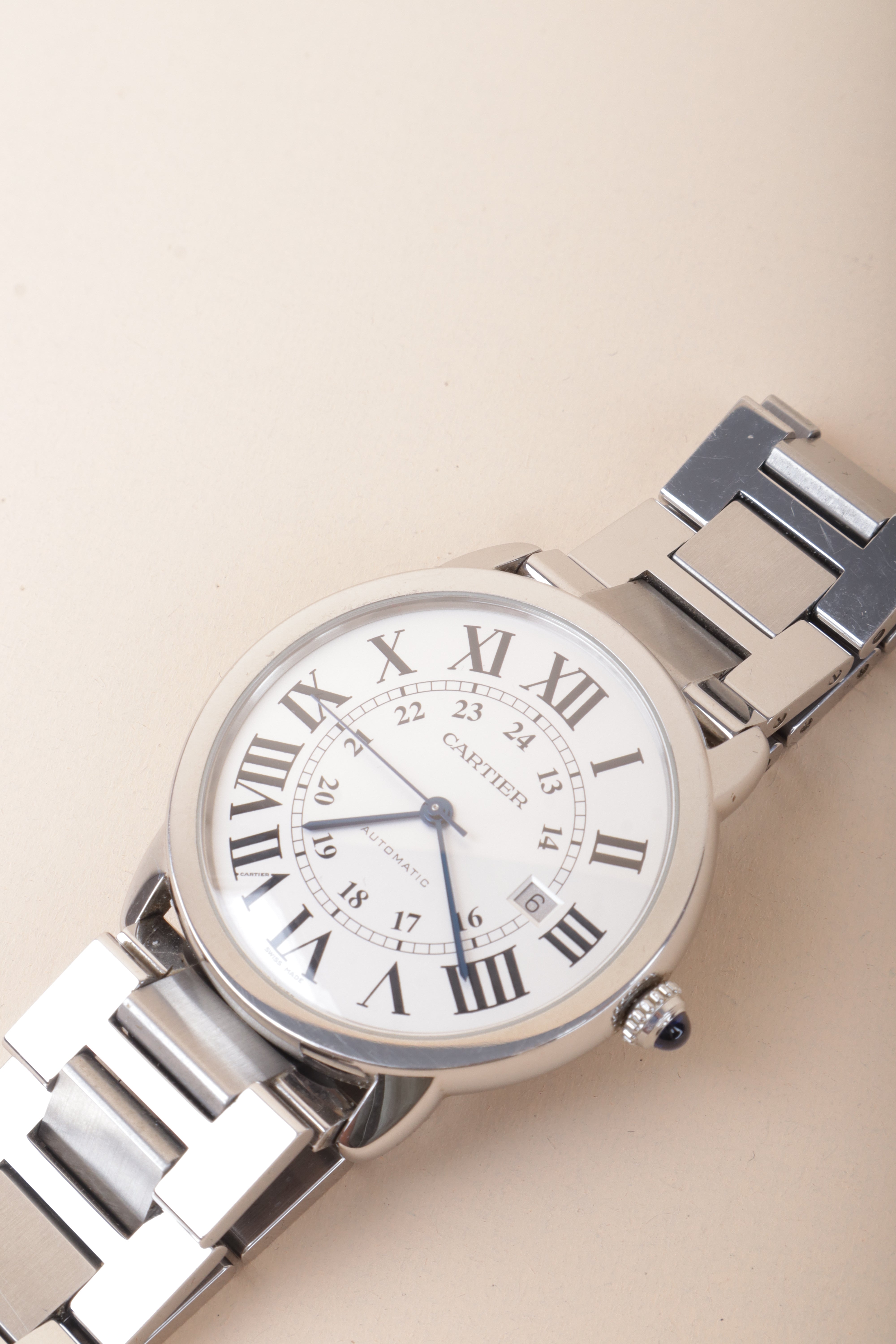Cartier Stainless Steel Ronde Solo Automatic Watch
